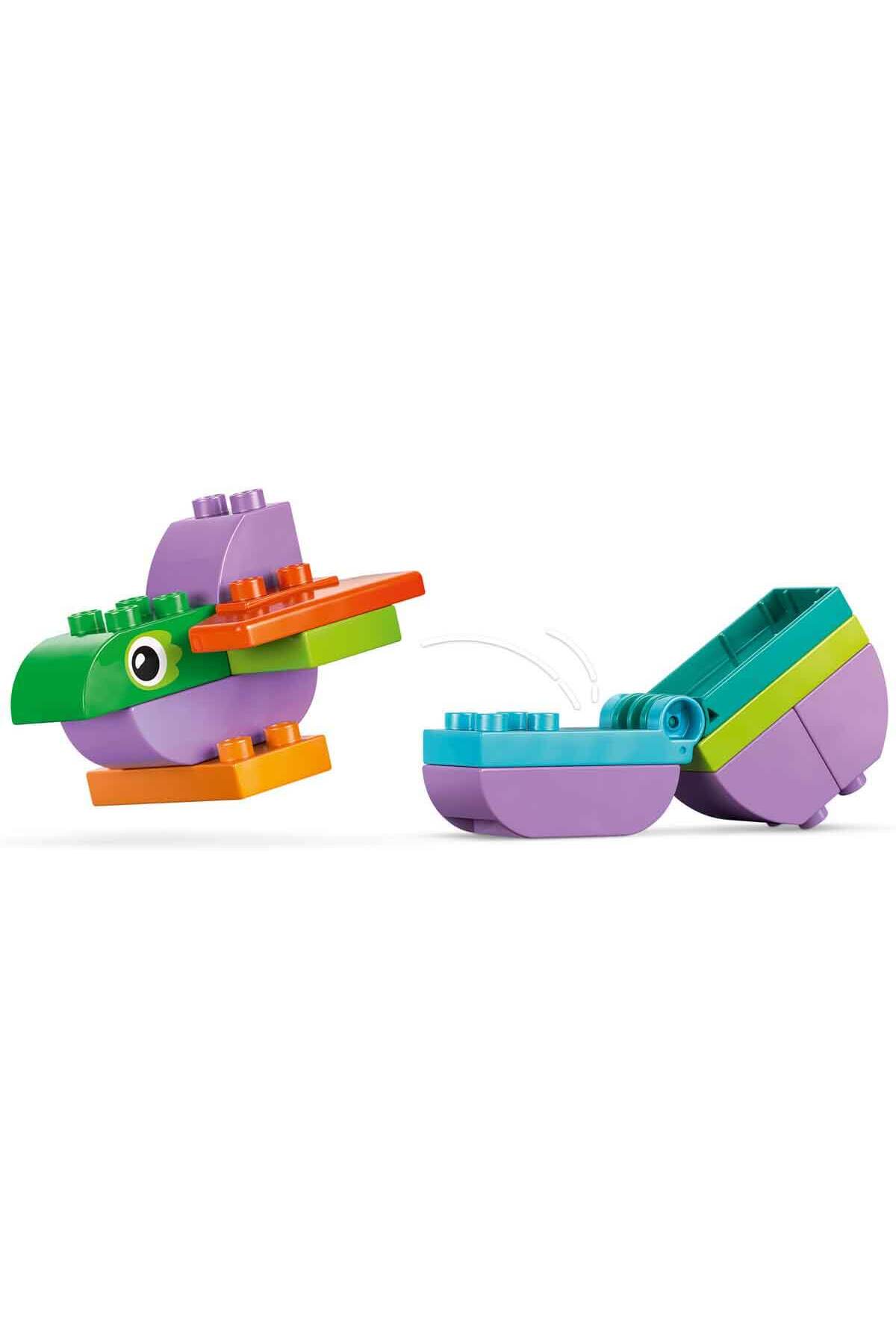 لگو DUPLO TOWN 3 IS 1 IN ON ONE DINOSAURS 10451 در اوایل کودکان سال پیر اورجینال LEGO