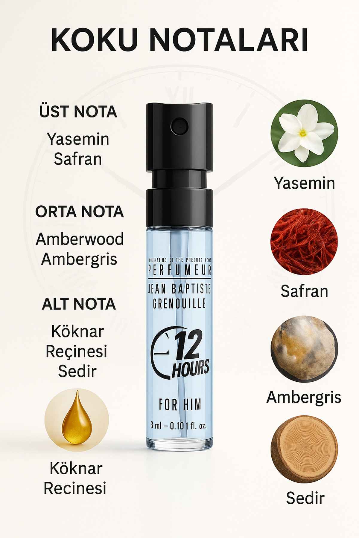 عطر فِرومون مردانه 3 میلی‌لیتری Jean Baptiste Grenouille