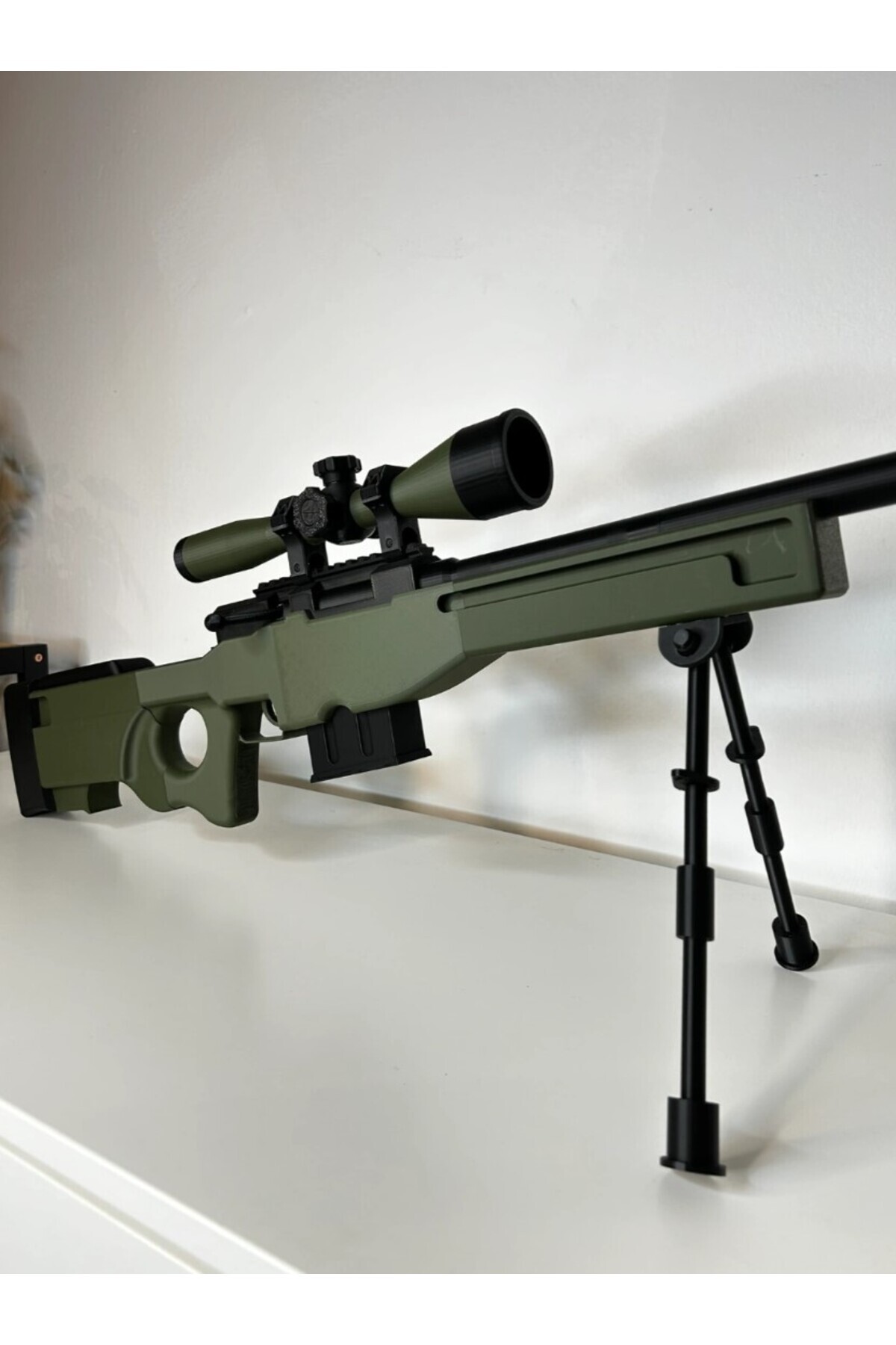 فیگور CSGO AWP SNIPER SIZE CONTER STRIKE 1 SCALE پلاستیک است کار نمی کند فقط تزئین FEEL