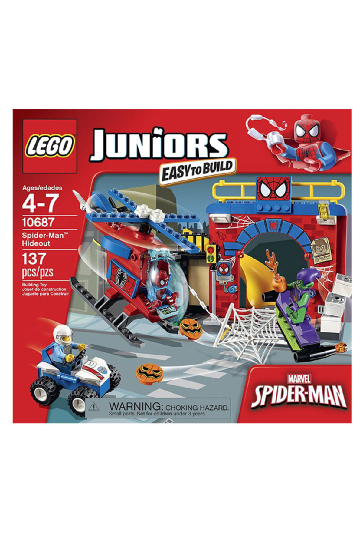 LEGO لگو مخفیگاه مرد عنکبوتی جونیورز 10687 /