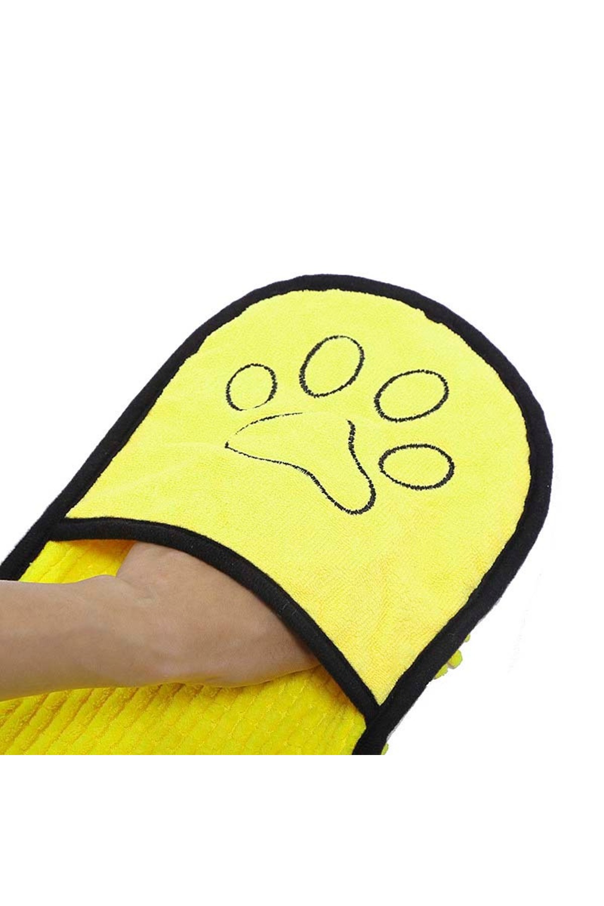 حوله سگ میکروفایبر زرد Bark&Dry پتزا Petza