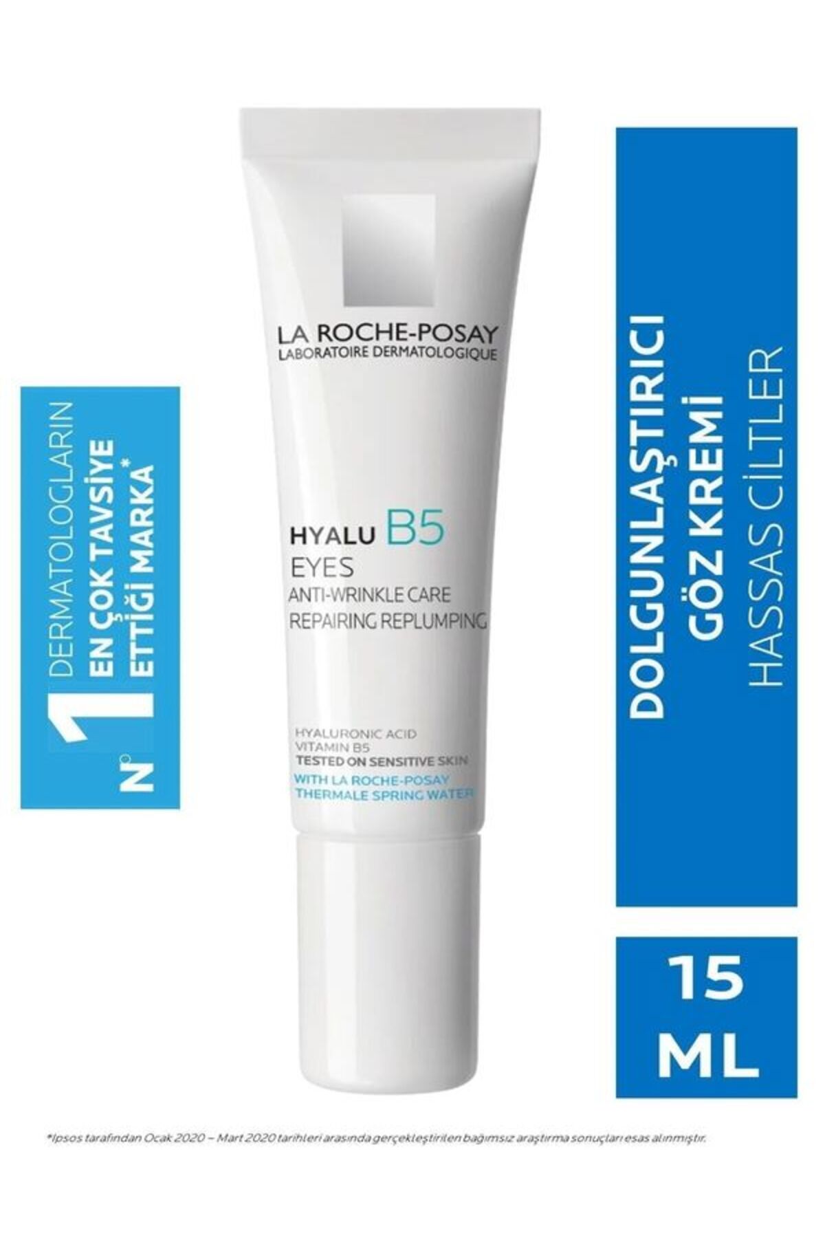 La Roche Posay کرم چشم هیالو B5 EYES برای چشم‌های خسته و کم حجم 15 میلی‌لیتر