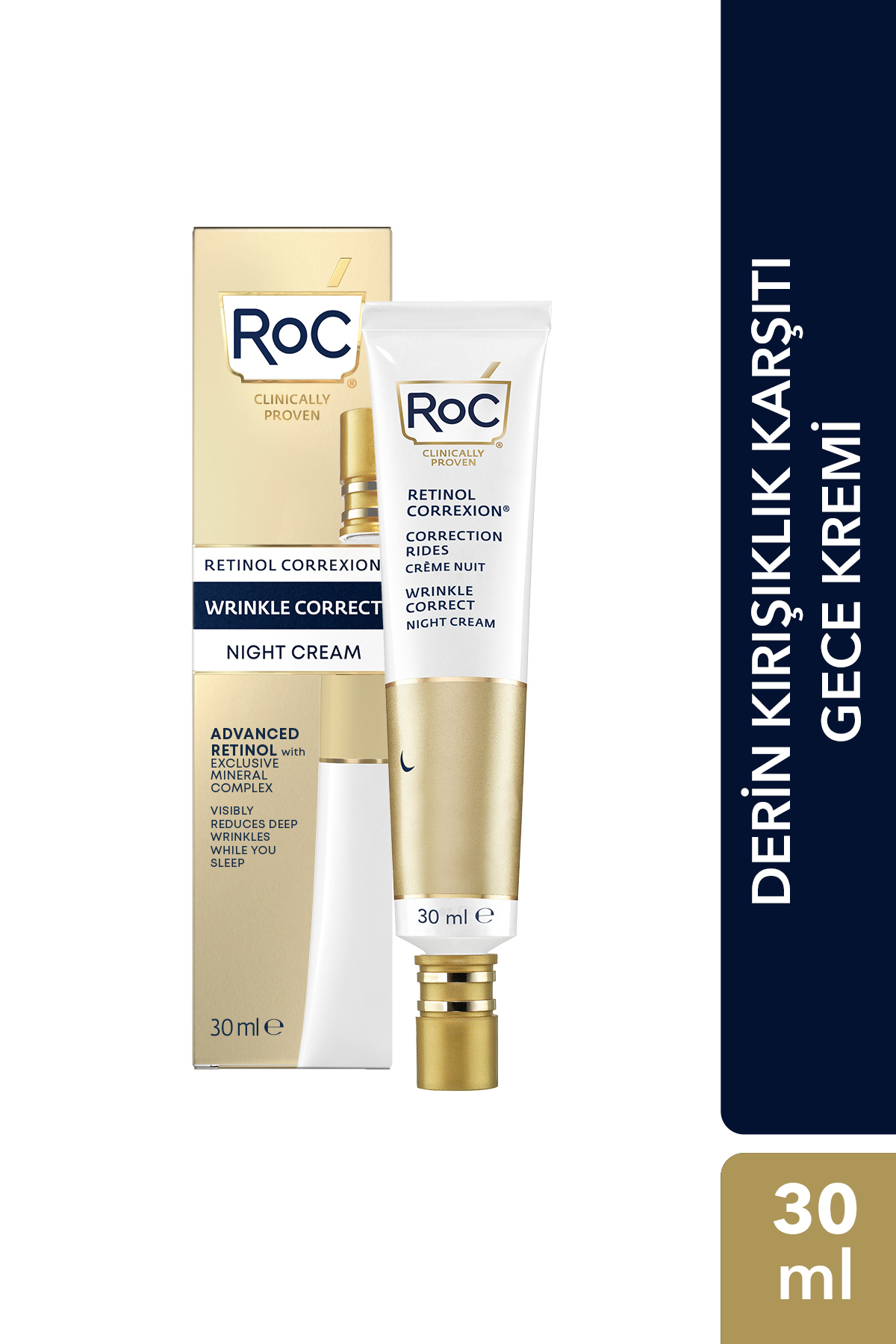 کرم صورت شب ضد چروک RETINOL CORREXION 30 میل Roc