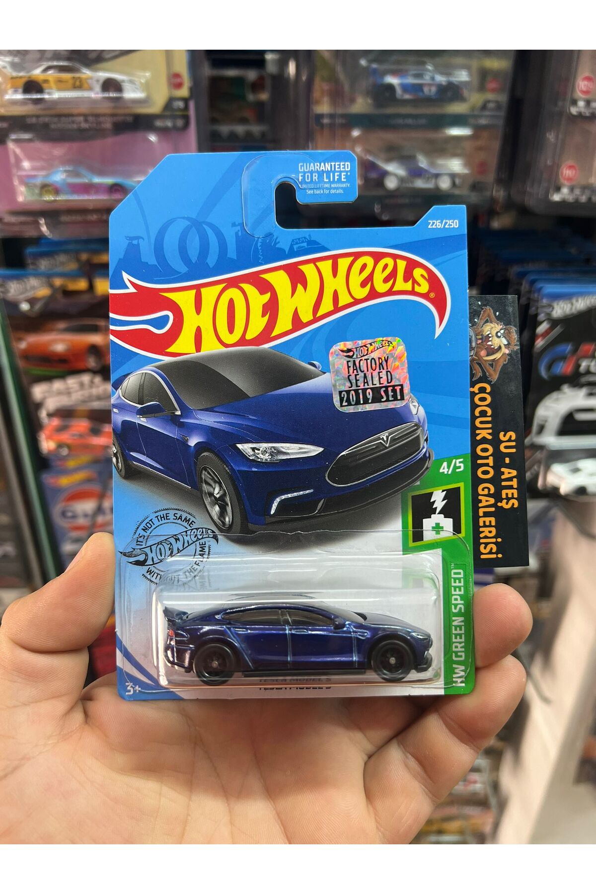 ماشین اسباب بازی مدل نادر TESLA STH هات ویلز اورجینال HOT WHEELS