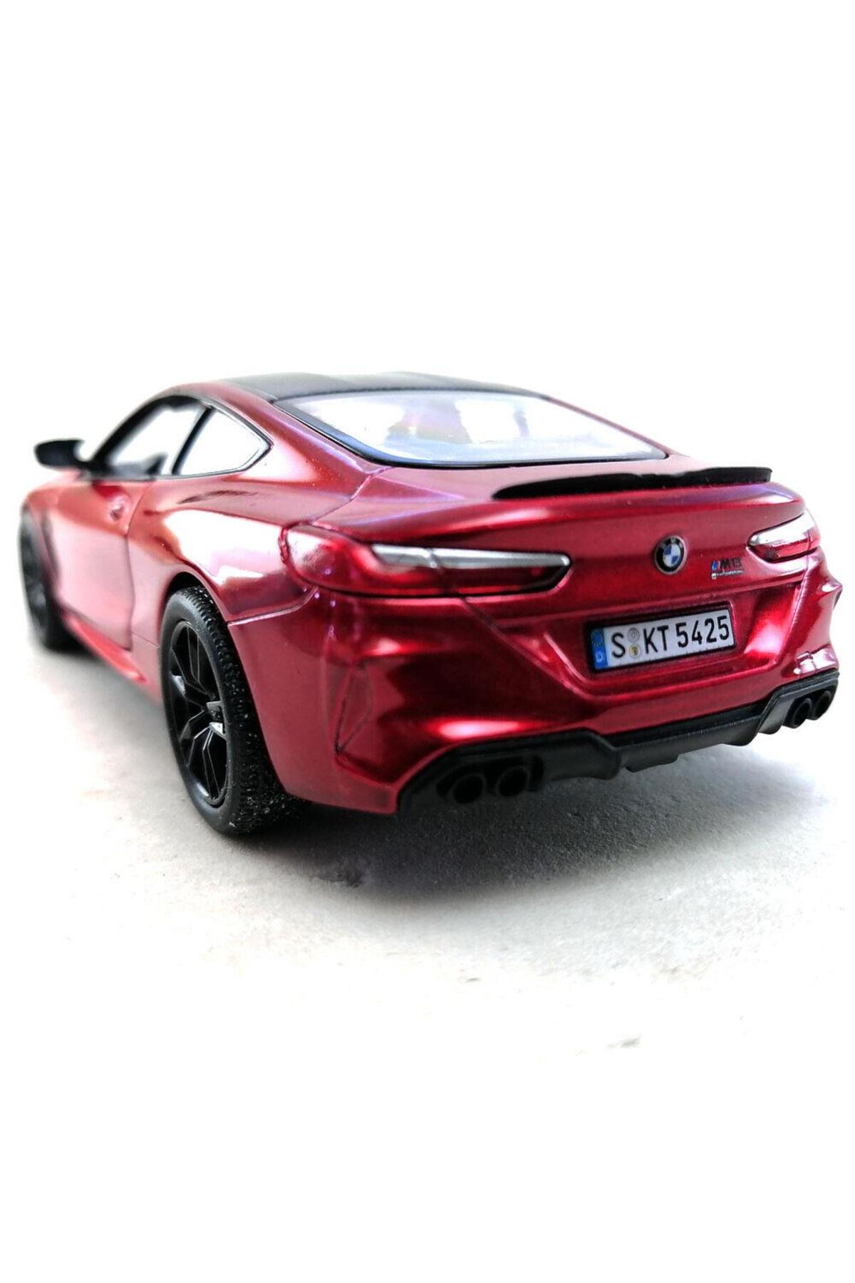 مدل خودرو ماشین BMW M8 COMPETITION COUPE 1:38 قرمز PULL AND DROP اورجینال Kinsmart