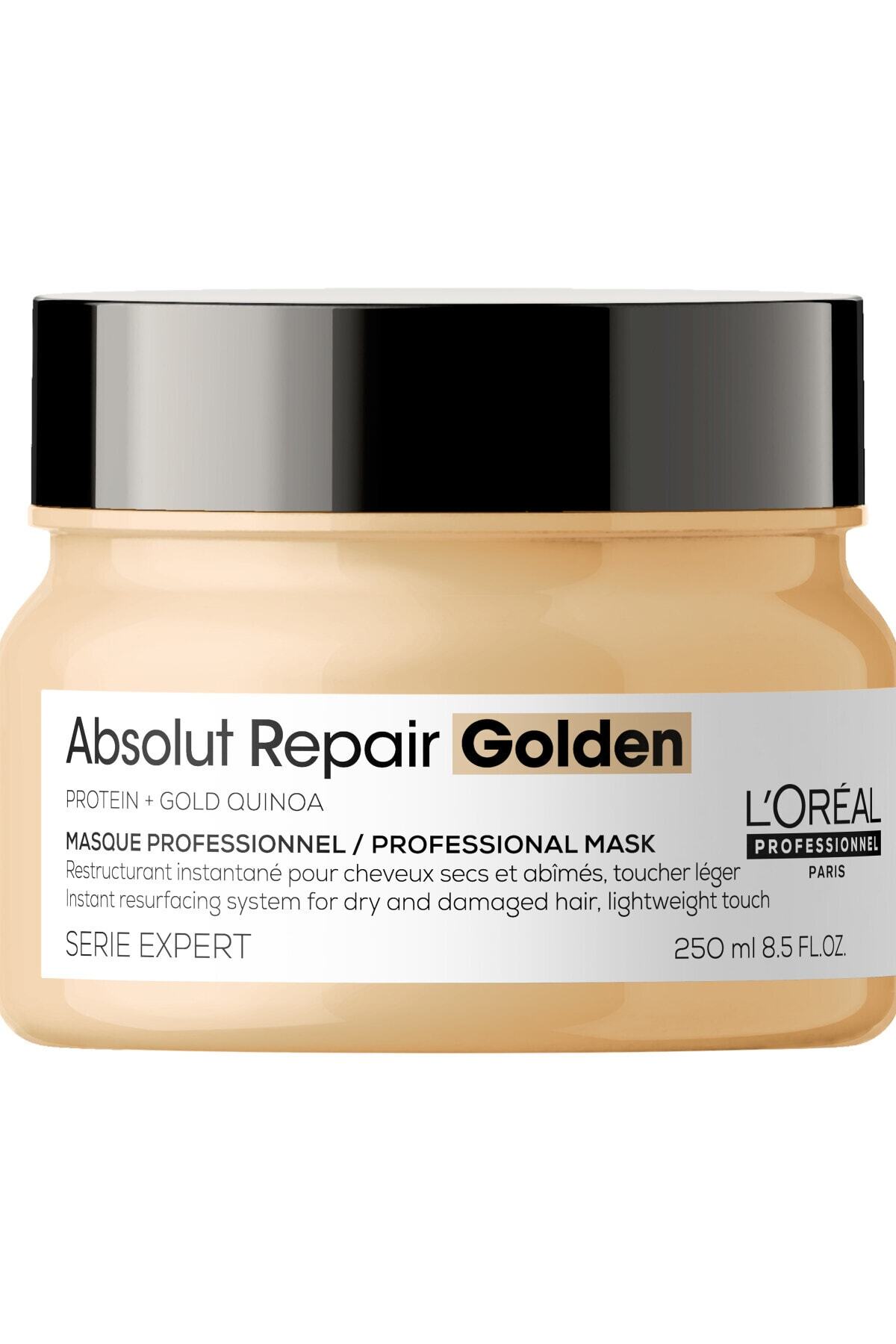 نرم کننده مو ماسک طلای ترمیم ABSOLUT SERIE EXPERT REPAIR برای موهای آسیب دیده 250 میلی لیتری اورجینال L'oreal Professionnel