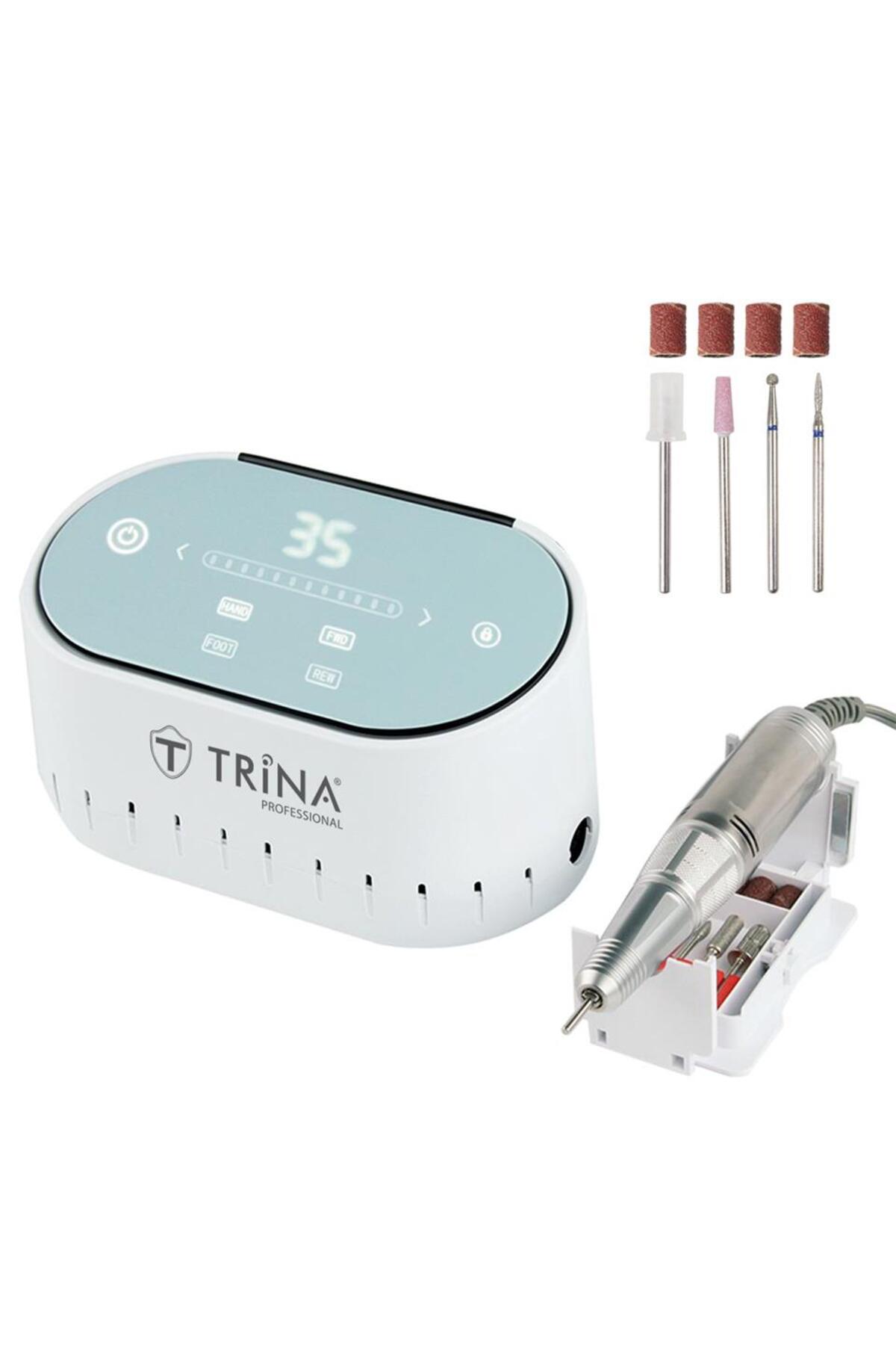 ست مانیکور و پدیکور ماشین فایل حرفه ای ناخن 03 اورجینال Trina