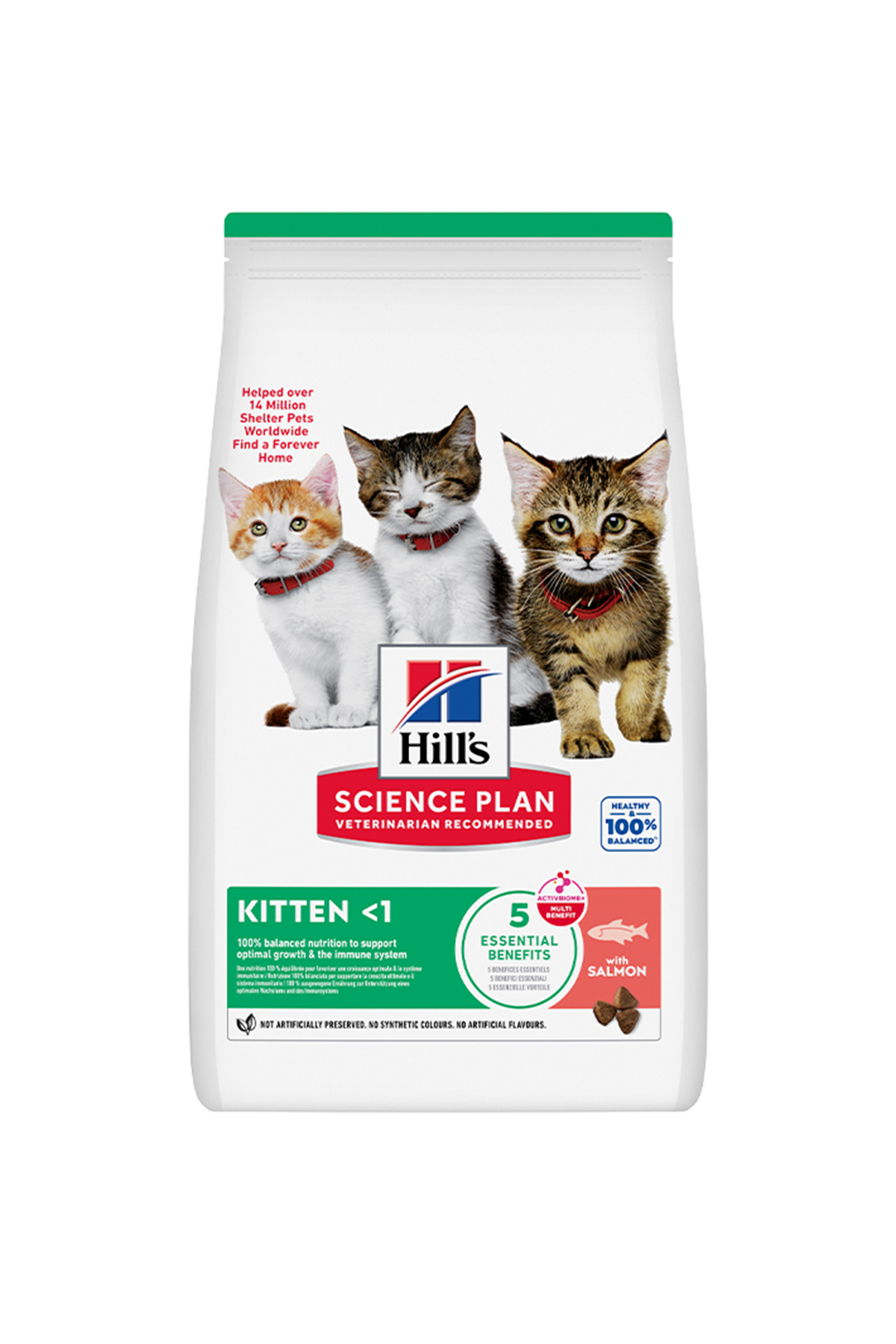 غذای خشک بچه‌گربه با طعم سالمون هیلز Hill's، ۱٫۵ کیلوگرم 1.5KG