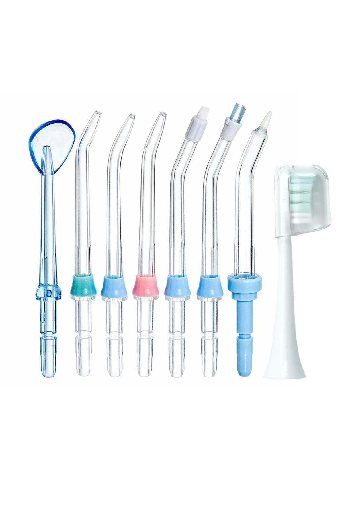 مسواک شارژی نکات یدکی استاندارد 8 تکه سازگار NICEFEEL FC163 اورجینال NPO