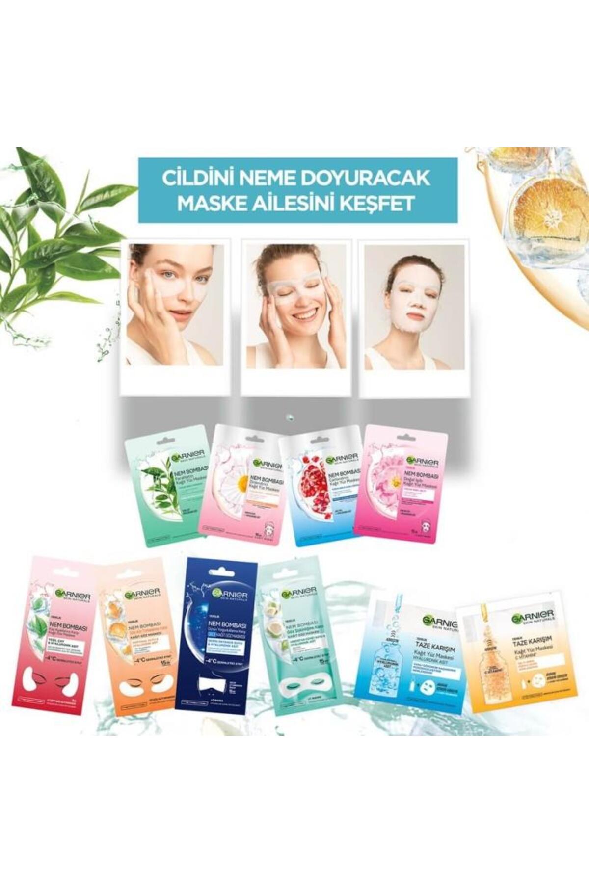 کرم بدن ماسک صورت کاغذ طراوت رطوبت Garnier