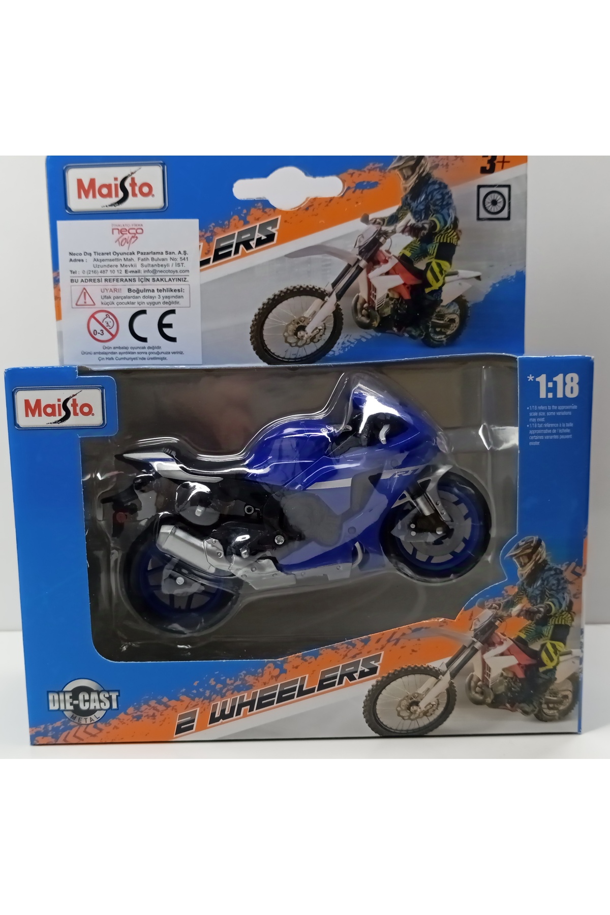 مدل خودرو DIANOMI MAISTO 1:18 مقیاس YAMAHA YZF R1 METAL MOTORCYCLE اورجینال Maisto