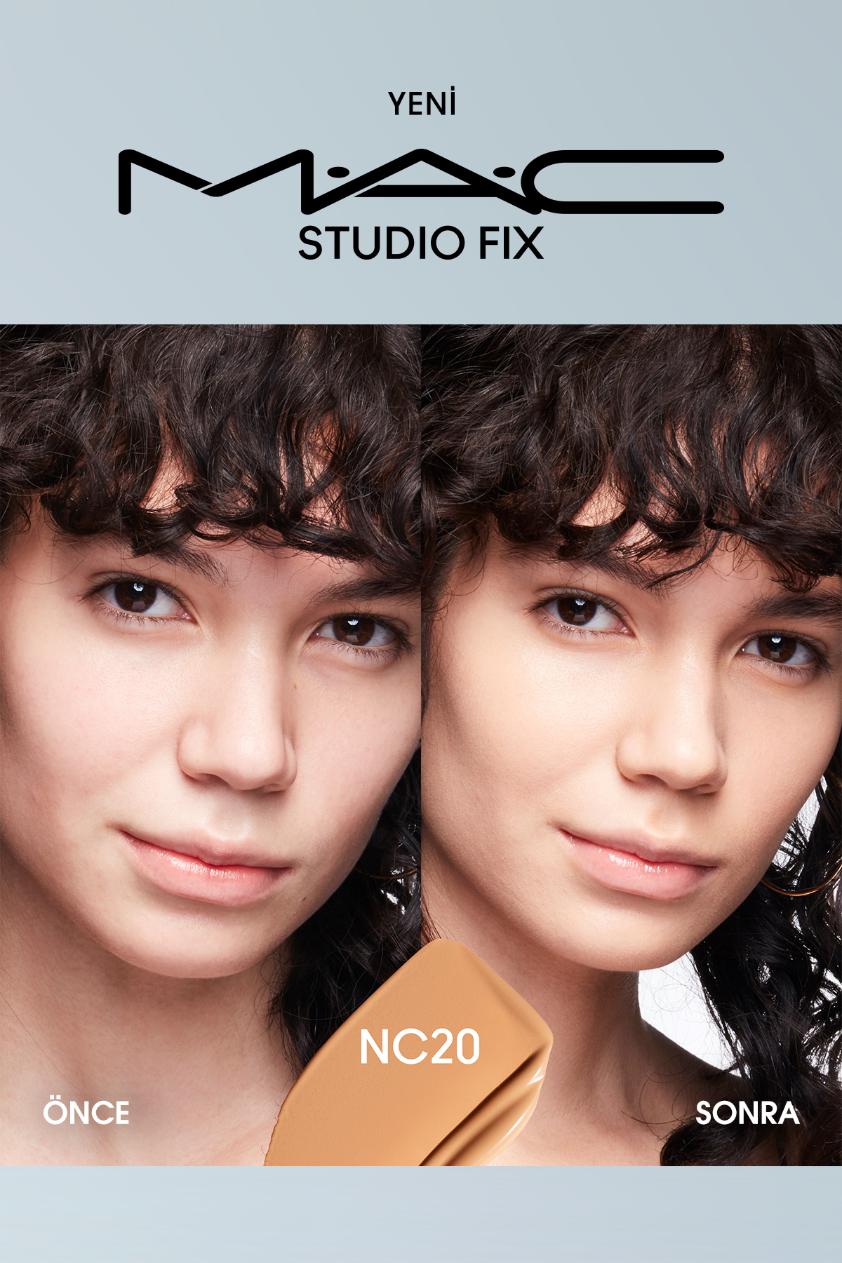 کرم پودر بنیاد MATT دائمی تا 24 ساعت استودیو FIX FLUID SPF15 رنگ: NC20 30ML Mac