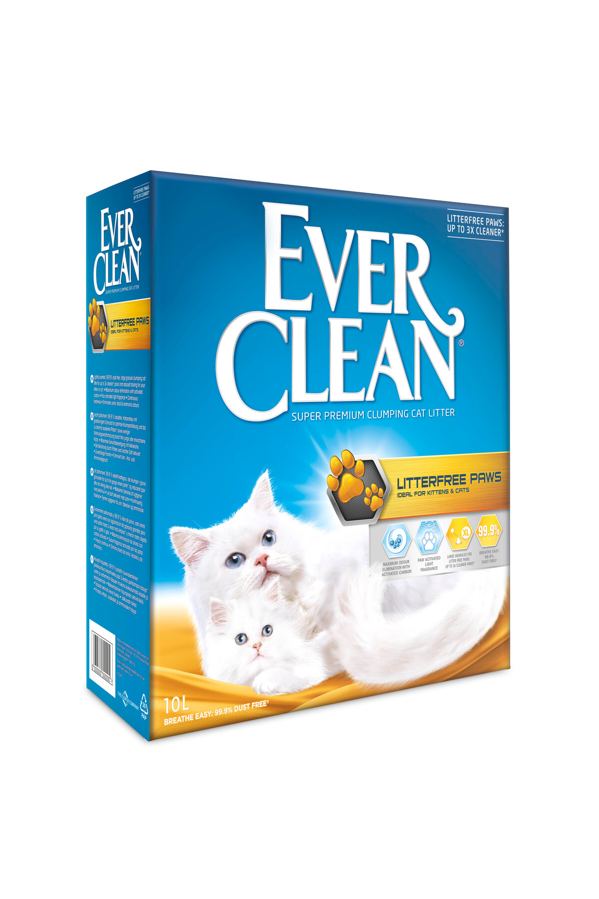 خاک گربه اورکلین Ever Clean Litterfree Paws، ۱۰ لیتری، بدون بو و گردوغبار