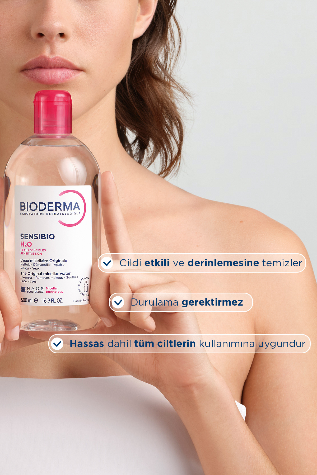 پک 2 عددی محلول پاک کننده آرایش  پوست خشک تا نرمال با حجم 500 میل بایودرما Bioderma