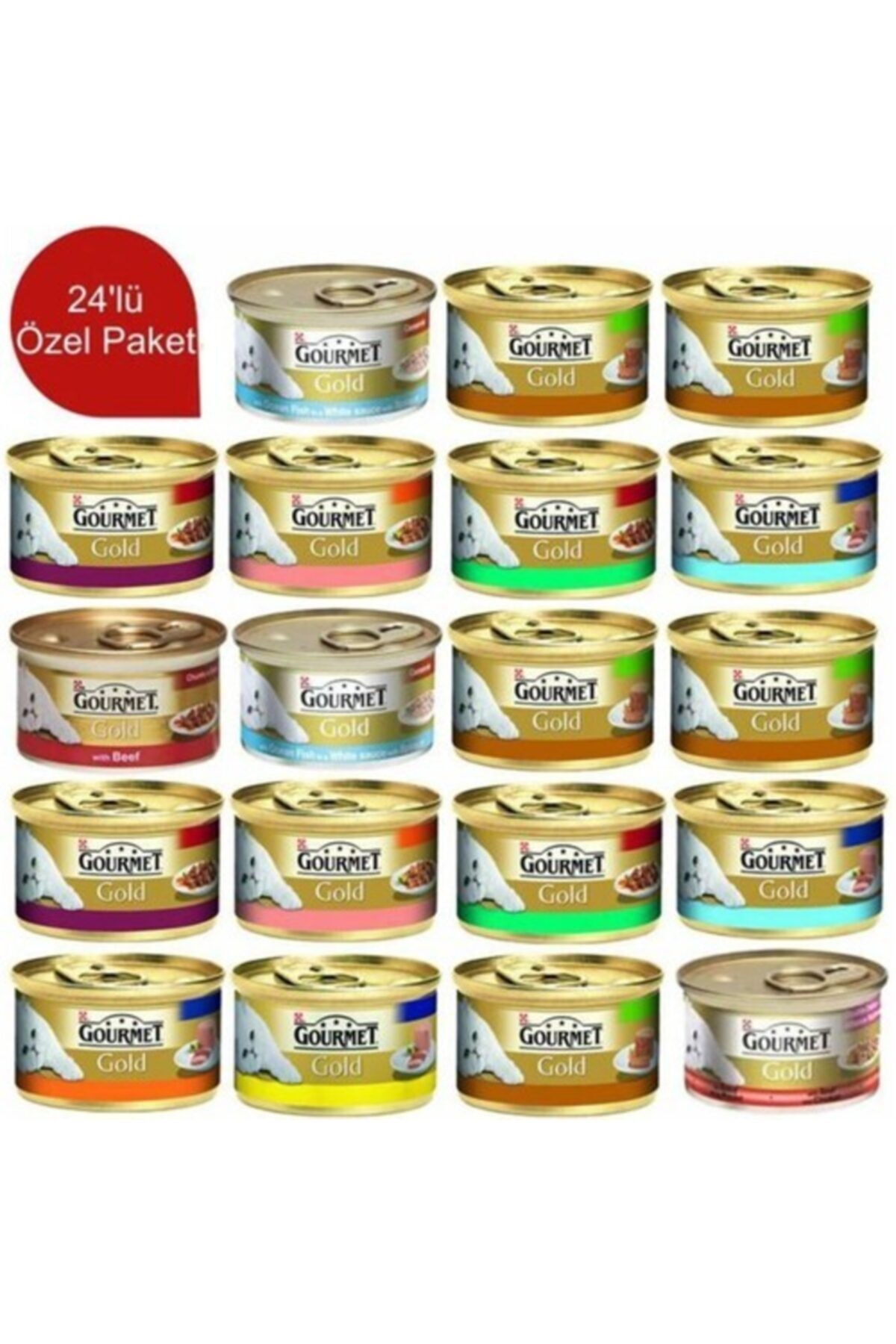 غذای مرطوب ترکیبی سگ پروپلن Pro Plan، سری Gourmet Gold، بسته ۲۴ عددی 10 kg
