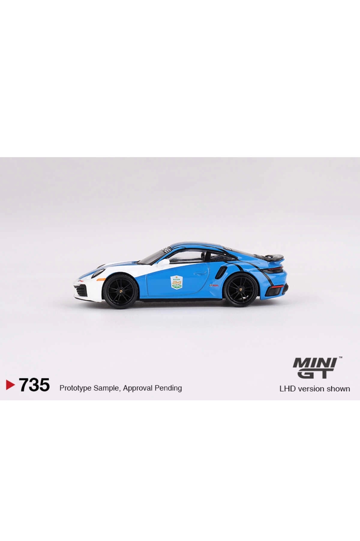 مدل خودرو PORSCHE 911 TURBO S SAFETY CAR 2023 IMSA DAYTONA 24 ساعت 735 اورجینال mini gt