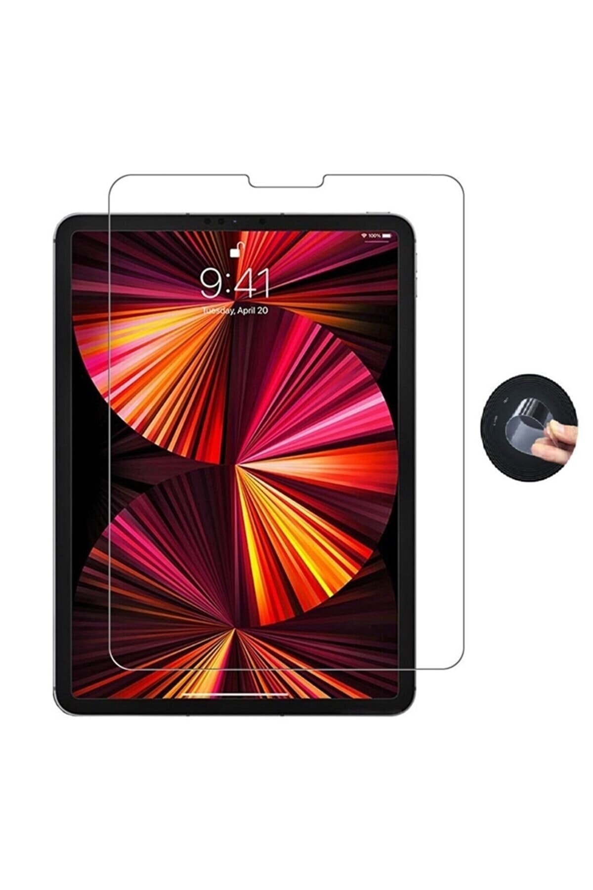 کاور تبلت APPLE IPAD PRO نسل دوم سوم 11 2020 2021 محافظ صفحه سازگار با فناوری نانو شیشه نشکن فیبکس Fibaks