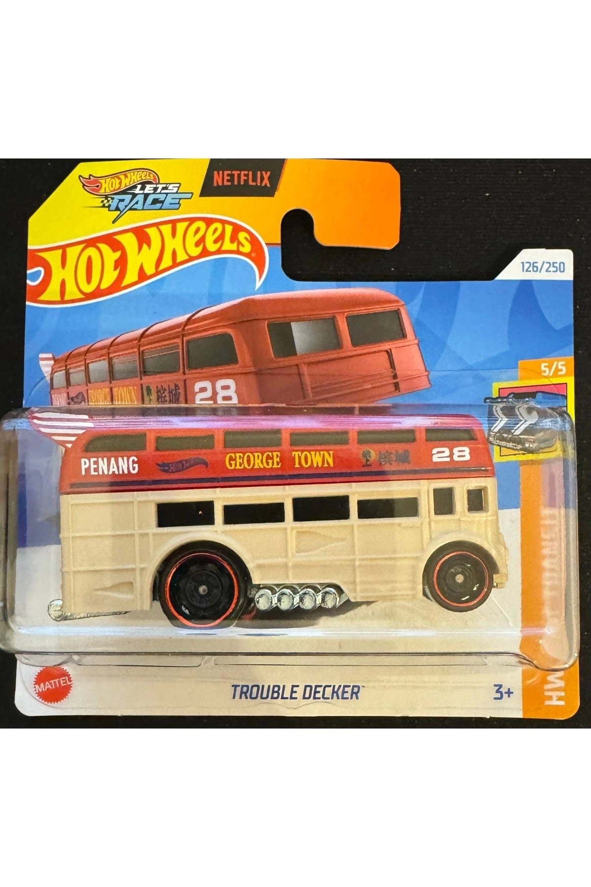 ماشین اسباب بازی DECKER TROUBLE CARS HTB45 هات ویلز اورجینال HOT WHEELS