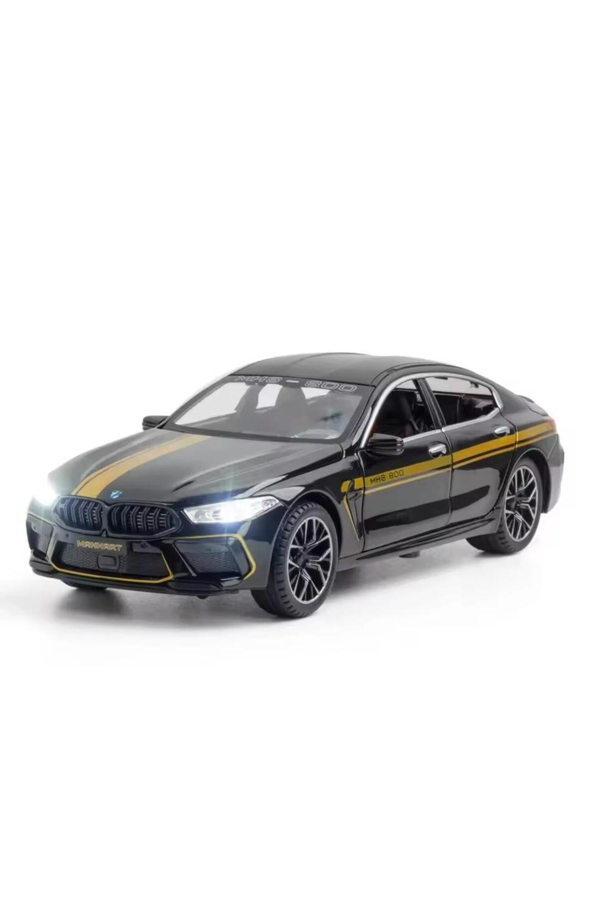 مدل خودرو BMW M8 DIECAST METAL 1.24 SCALE درب صندوق عقب خودروی اسپرت مشکی اورجینال scntoys