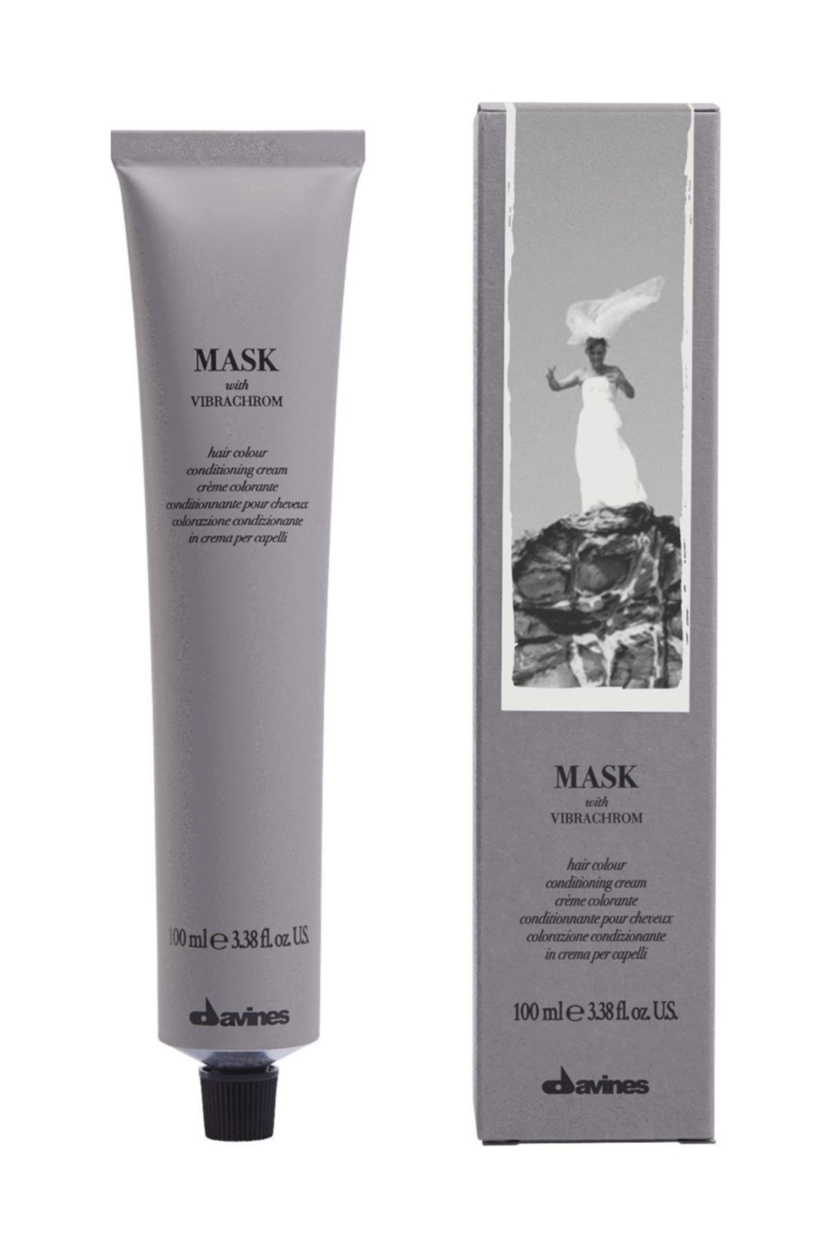 رنگ موی Mask Vibrachrom 100 میلی لیتر رنگ سفید و بدون اکسیدان داوینس Davines