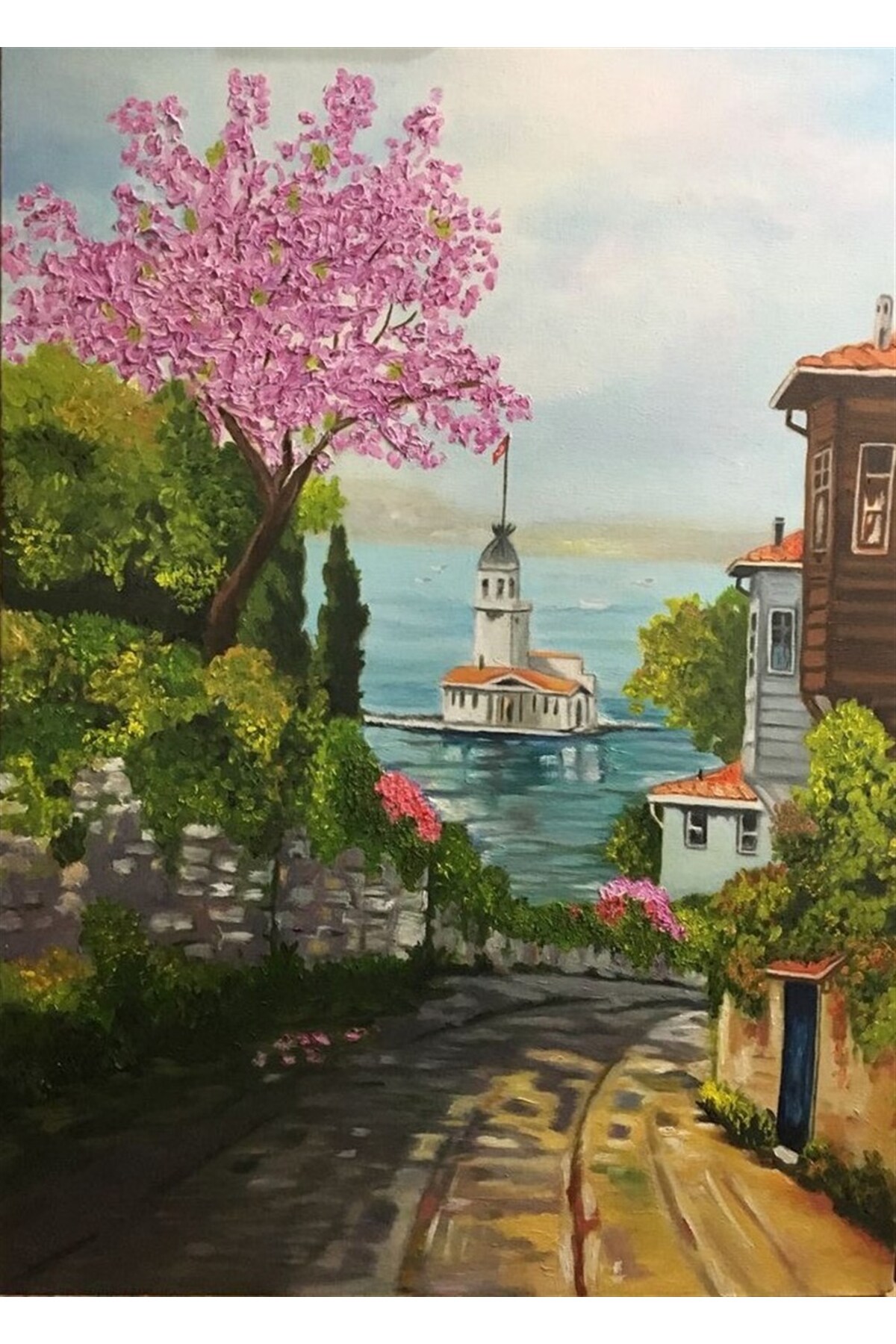 پازل MAIDEN'S TOWER DIAMOND PAINTING 45X60CM MARCEL SANAT