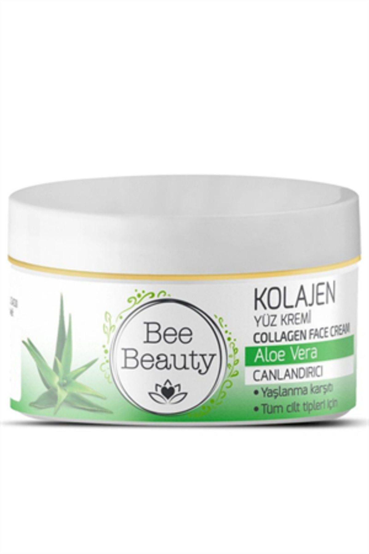 کرم صورت آبرسان آلوئه ورا با کلاژن 50 میلی لیتر بی بیوتی Bee Beauty