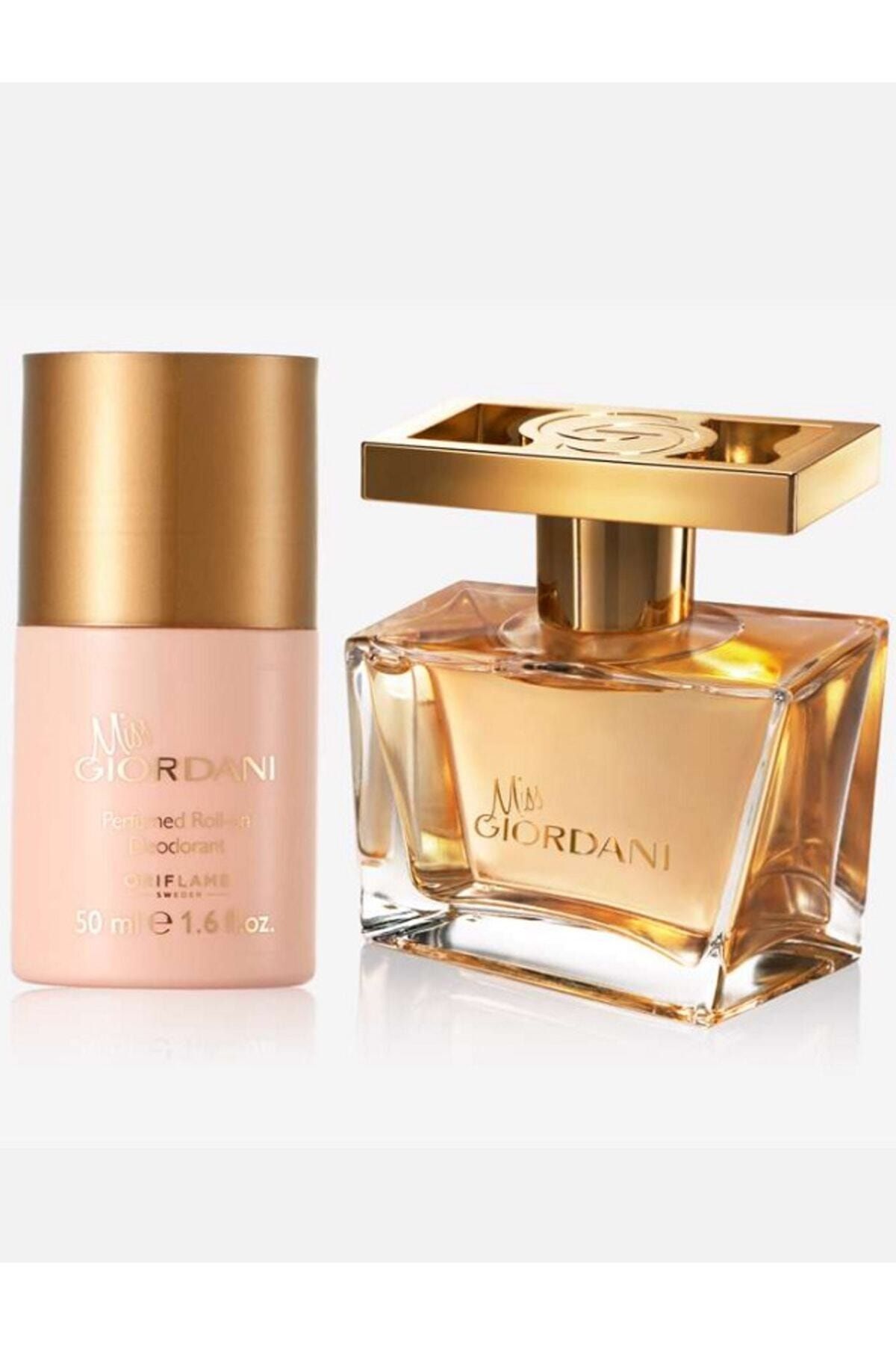 عطر میس جیوردانی 50 میلی لیتر و رول ضد عرق دوتایی اوریفلیم Oriflame