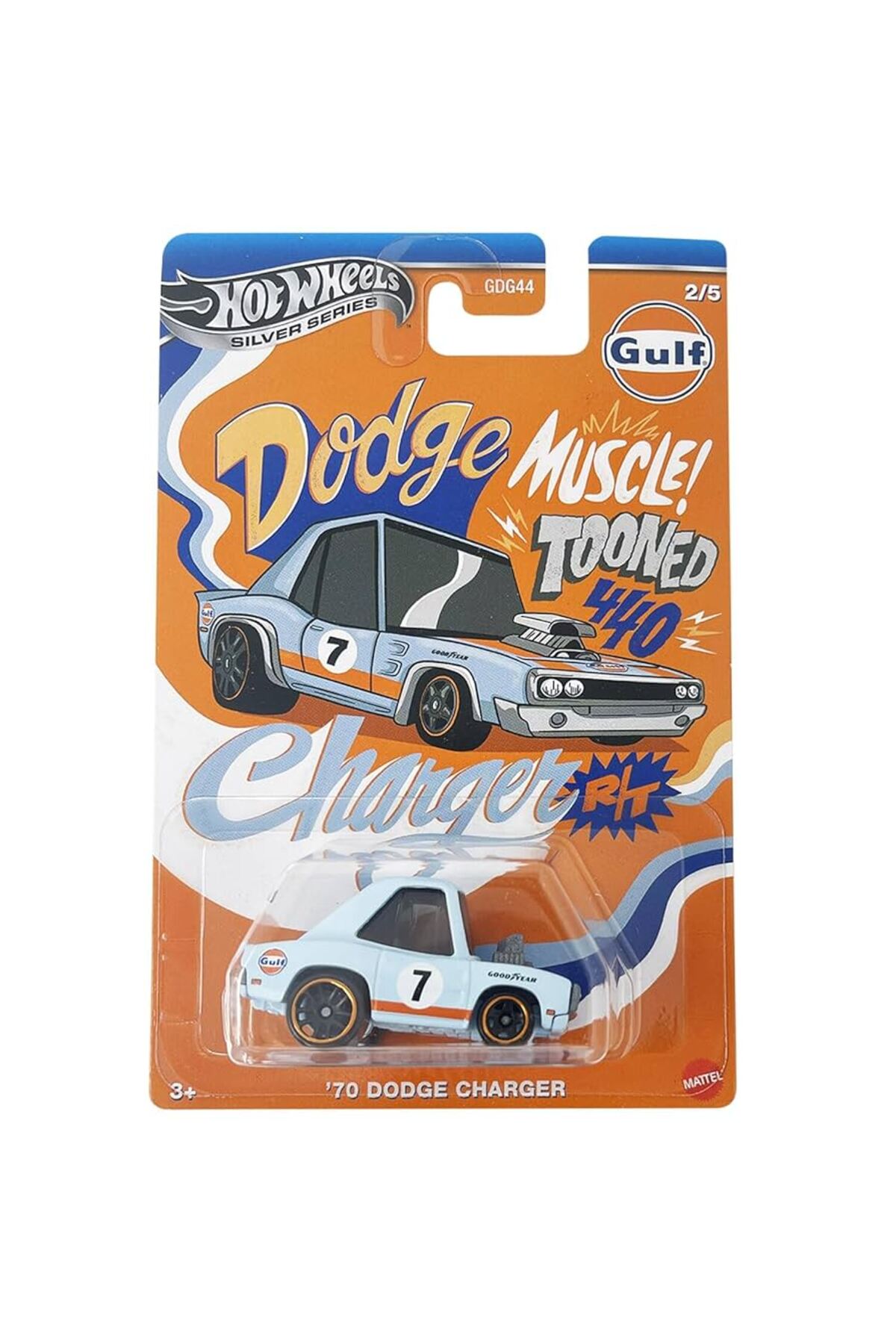 ماشین اسباب بازی چارجر دوج سری نقره ای '70 GDG44 JCB63 از ترکیه HOT WHEELS