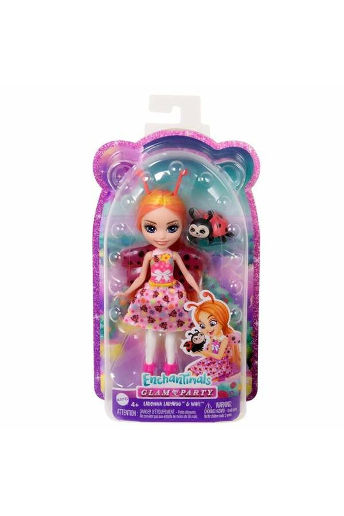عروسک های اسباب بازی و لوازم جانبی MATTEL ENCHANTIMALS LADYBUG LADONNA WAFT HNT57 از ترکیه Enchantimals