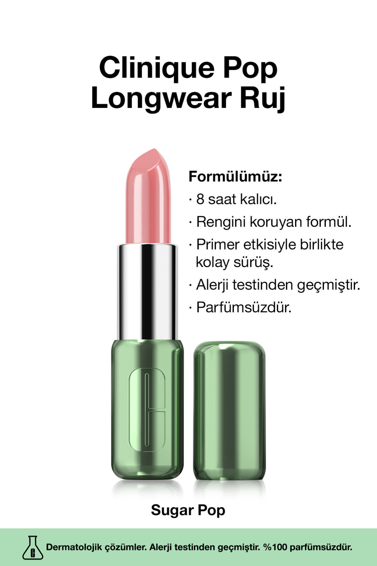 رژ لب POP LONGWEAR ™ دائمی در تمام طول روز رنگ: قند پاپ 3.9G | پایان روشن Clinique