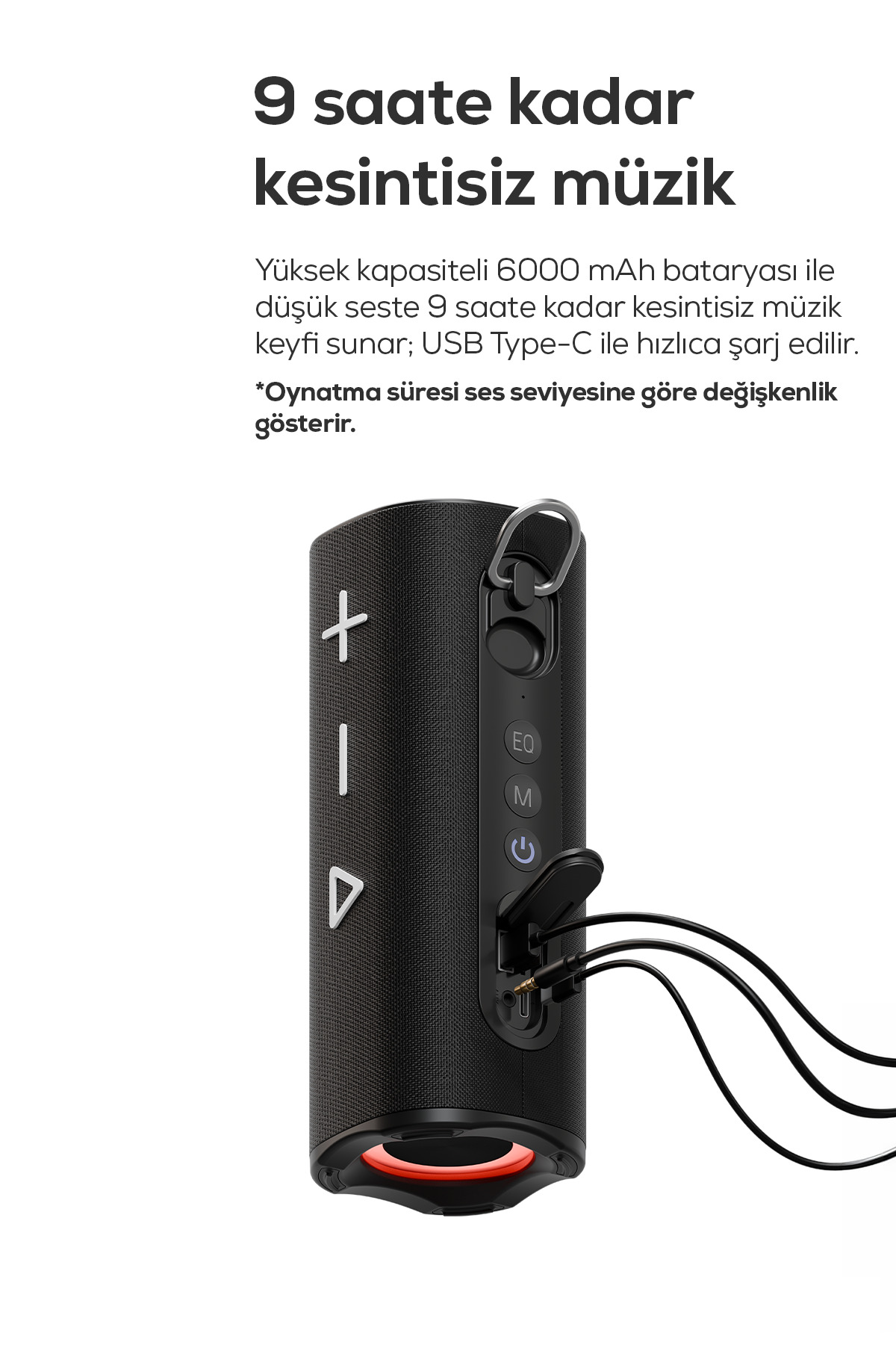 اسپیکر بلوتوثی زنون اسمارت Xenon Smart Obli 6، مدل X6706، توان ۵۰ وات RMS مشکی