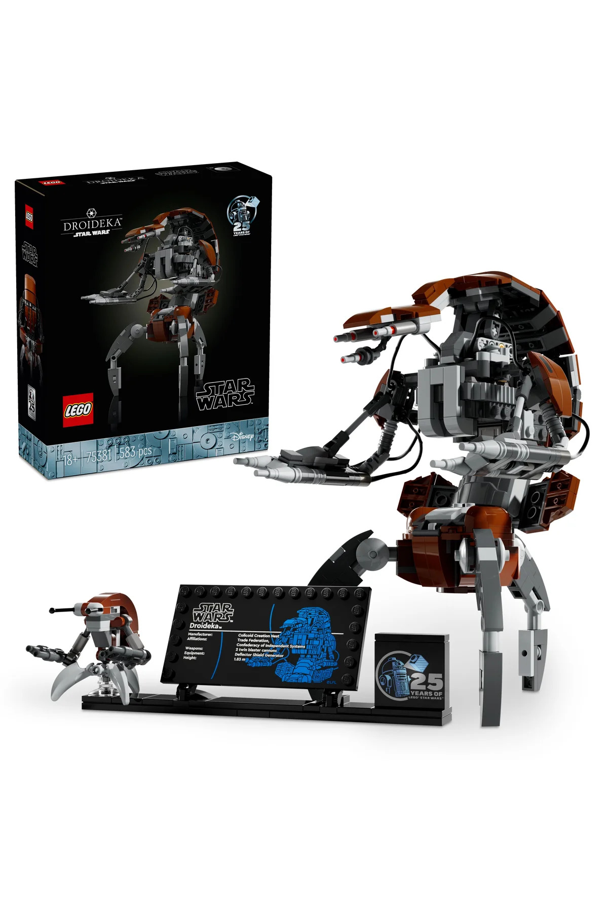 لگو و اسباب بازی های ساخت محور ® STAR WARS™ DROIDEKA™ 75381 مجموعه ساختمان مدل خلاق کلکسیونی برای بزرگسالان 583P اورجینال LEGO