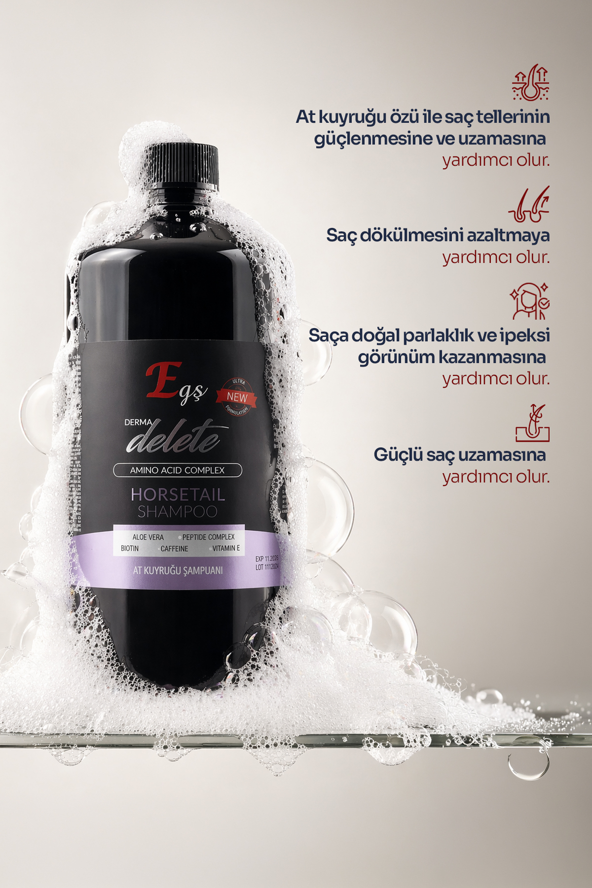 شامپوی خشک DERMADLETE ATKUYRUK اورجینال Egş DERMA delete