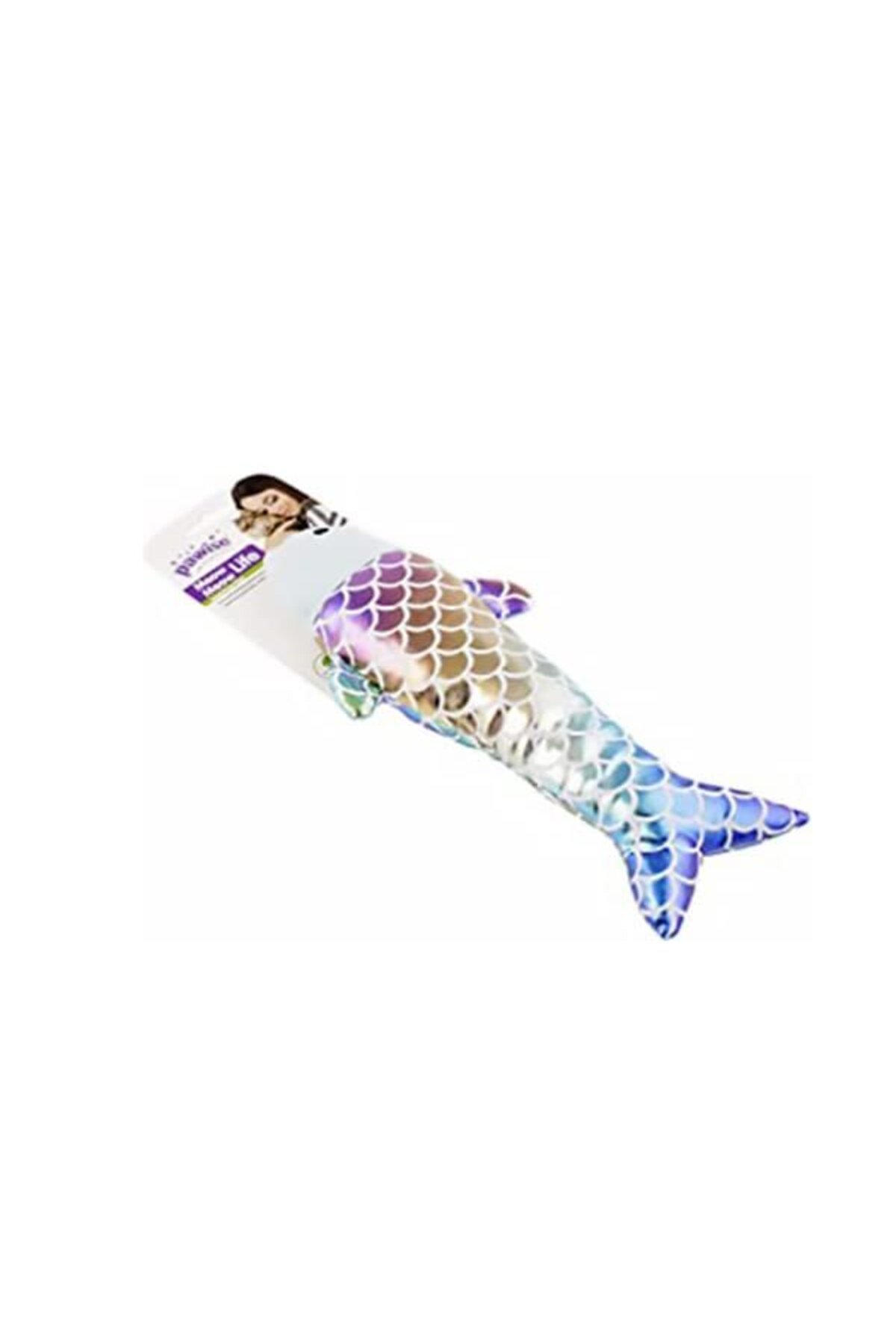 اسباب‌بازی گربه بالش ماهی Fishing Life پاویس Pawise، ۳۶×۱۲ سانتی‌متر چندرنگ