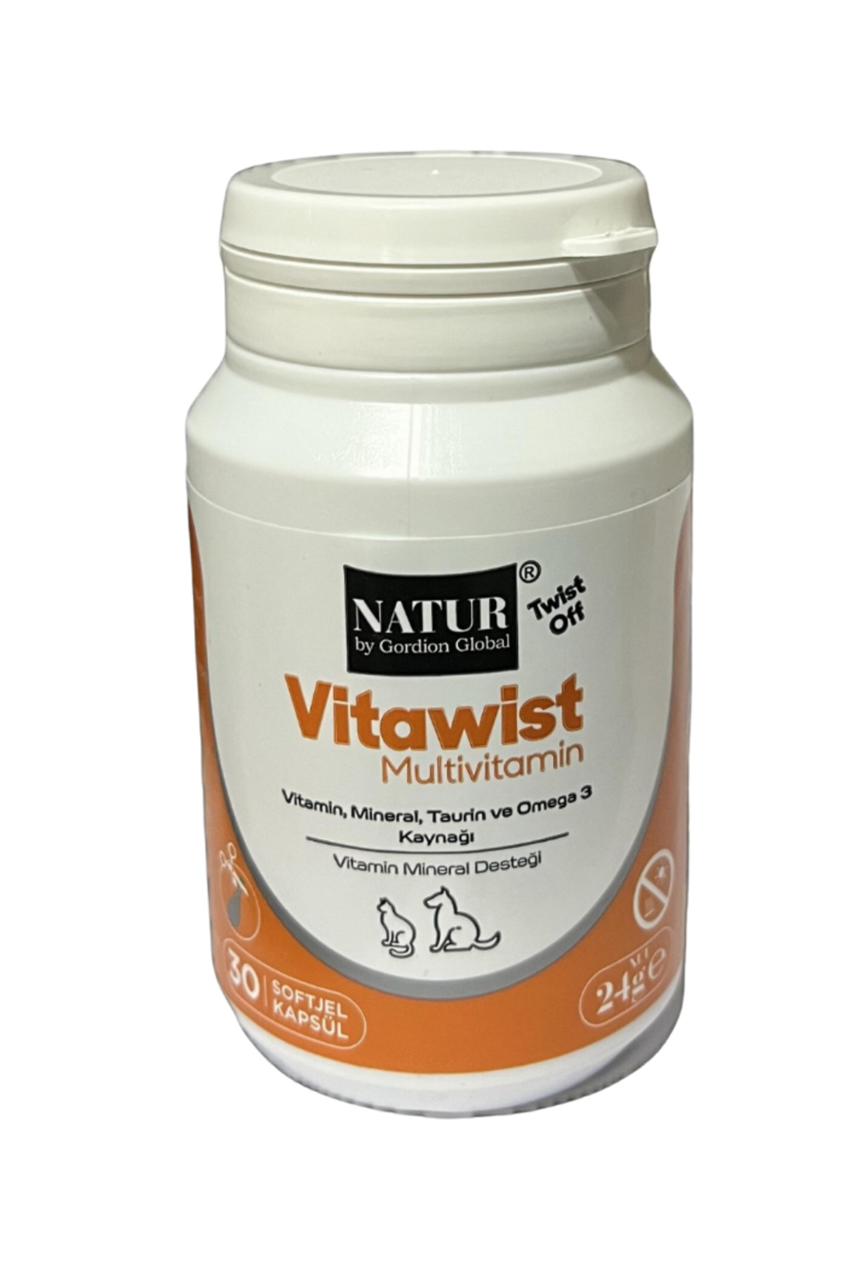 مولتی‌ویتامین گربه ناتور Natür Natur Vitawist، ۳۰ عدد، ۲۴ گرم