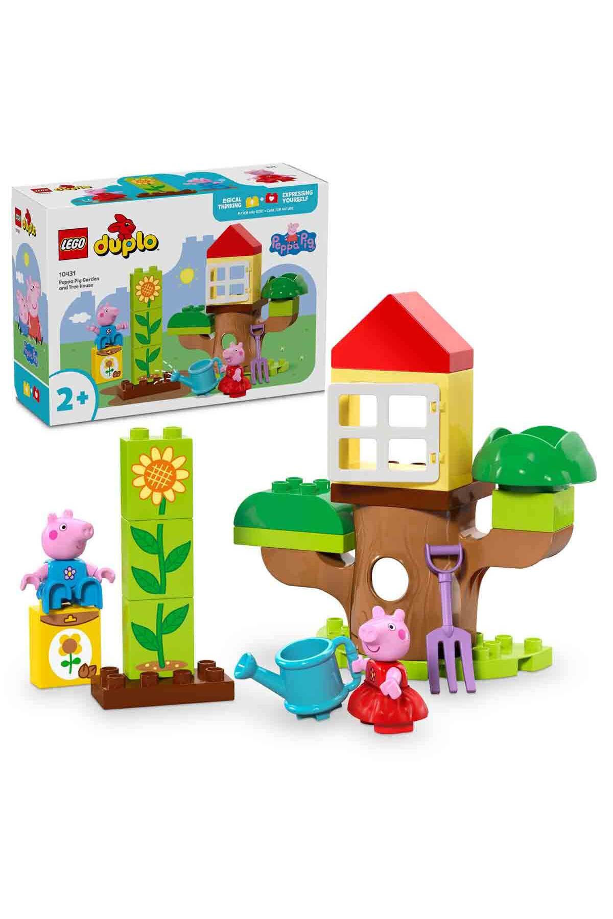 لگو و اسباب بازی های ساخت محور DUPLO PEPPA PIG GARDEN AND TREE HOUSE 10431 MINIFIG برای کودکان 2 سال بالاتر؟ اورجینال LEGO