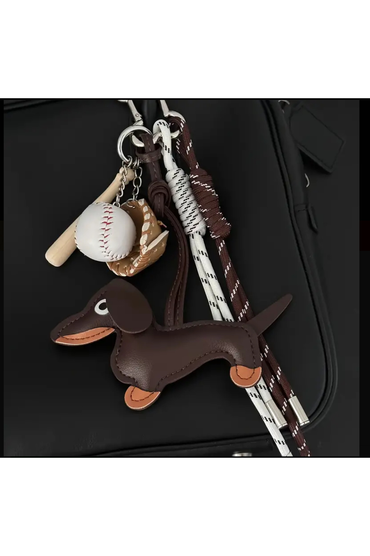 جلیقه کلید لوازم جانبی کیف CHARM ANIMAL DOG FIGURE BROWN Zess store