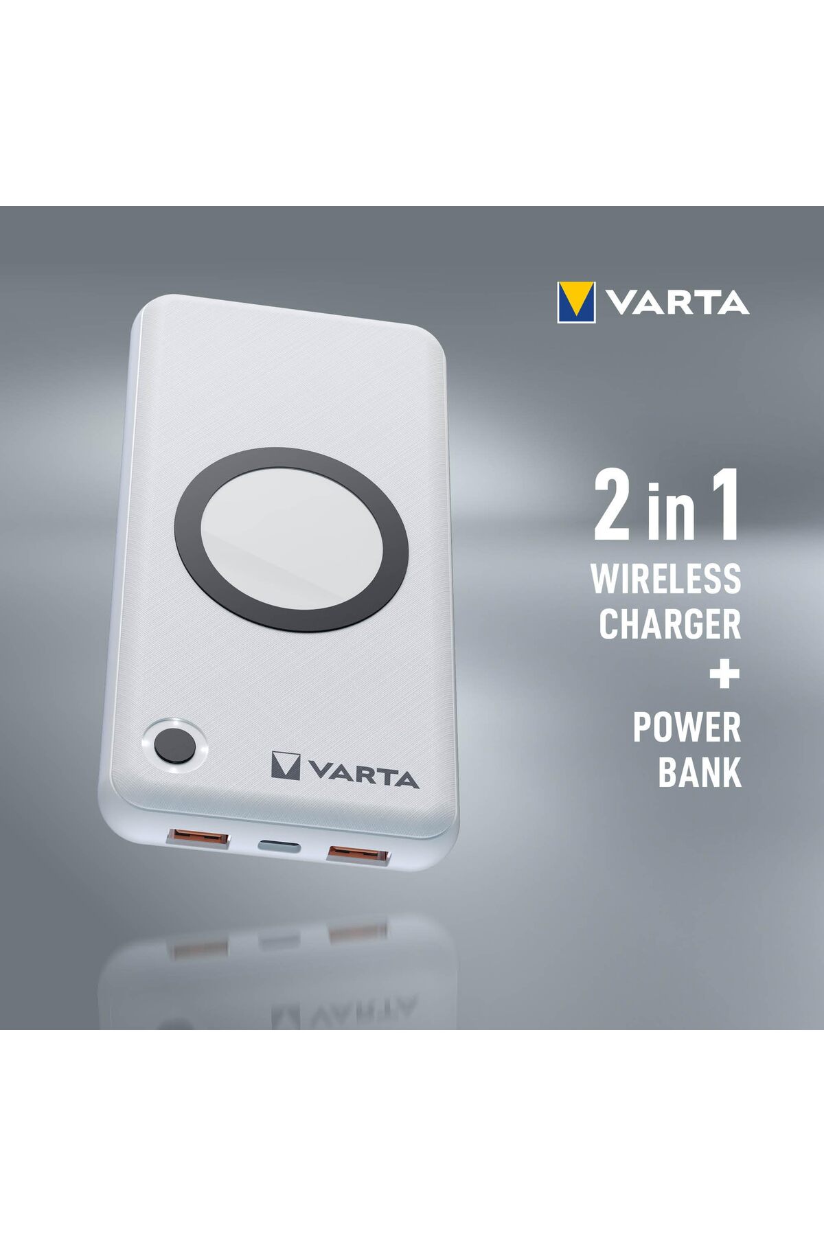 پاوربانک POWERBANK WIRELES 15000 MAH WIRELESS اورجینال Varta