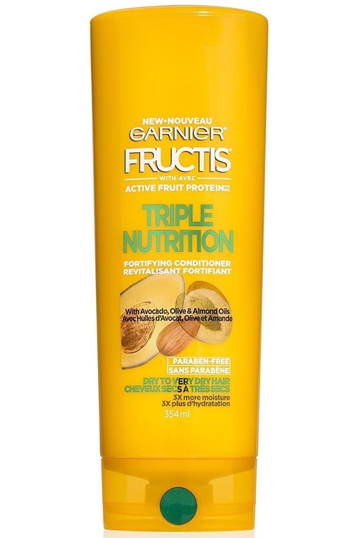 نرم کننده مو مردانه و زنانه FRUCTIS TRIPLE تغذیه کرم موهای 354 میل Garnier