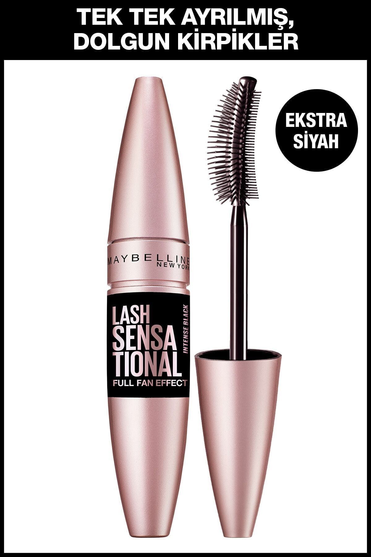 ریمل فوق العاده مشکی LASH SENSATIONAL با جلوه فن و ظاهری کامل تر برای مژه ها Maybelline New York