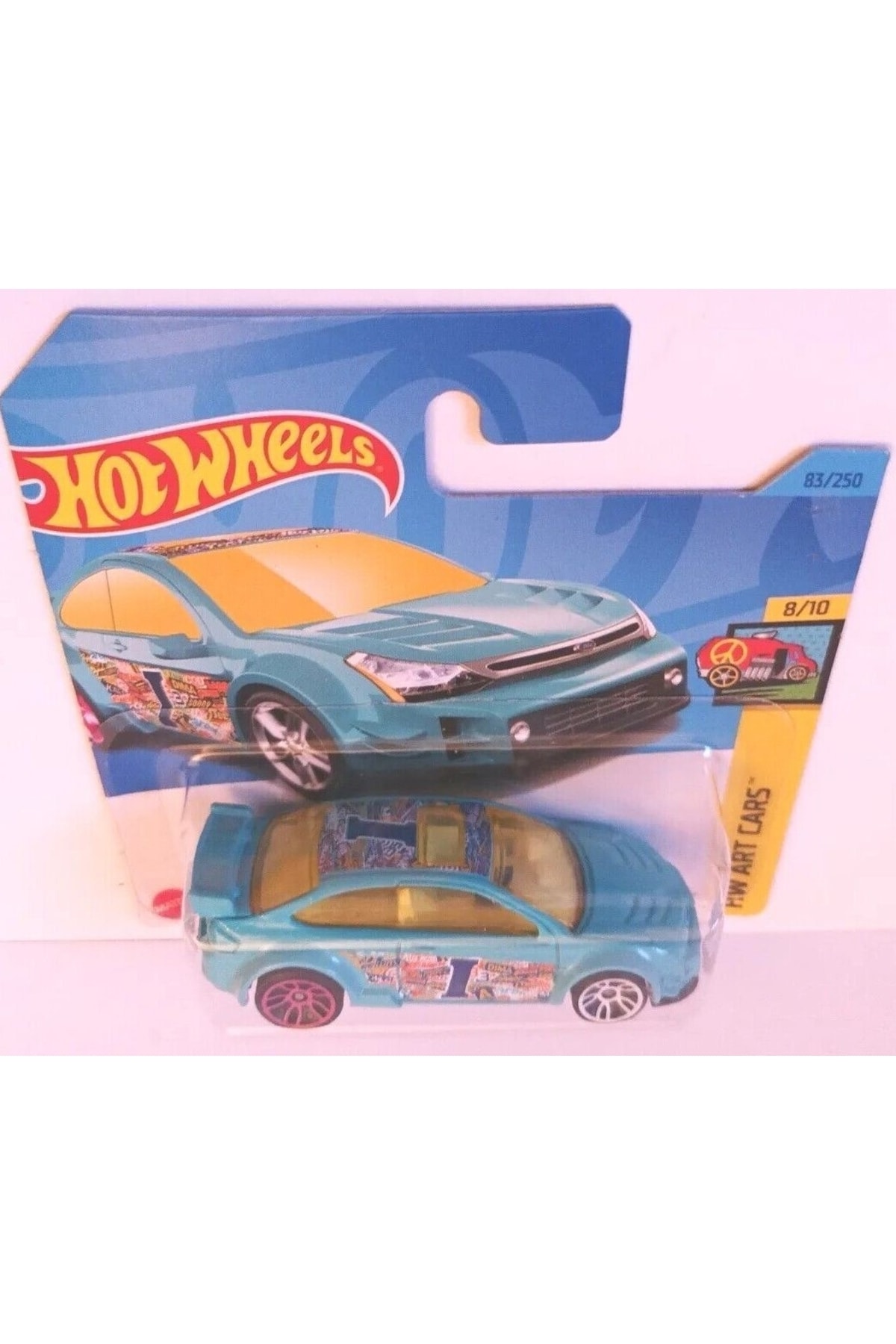 ماشین اسباب بازی 08 فورد فوکوس HW ART CARS 2023 هات ویلز اورجینال HOT WHEELS
