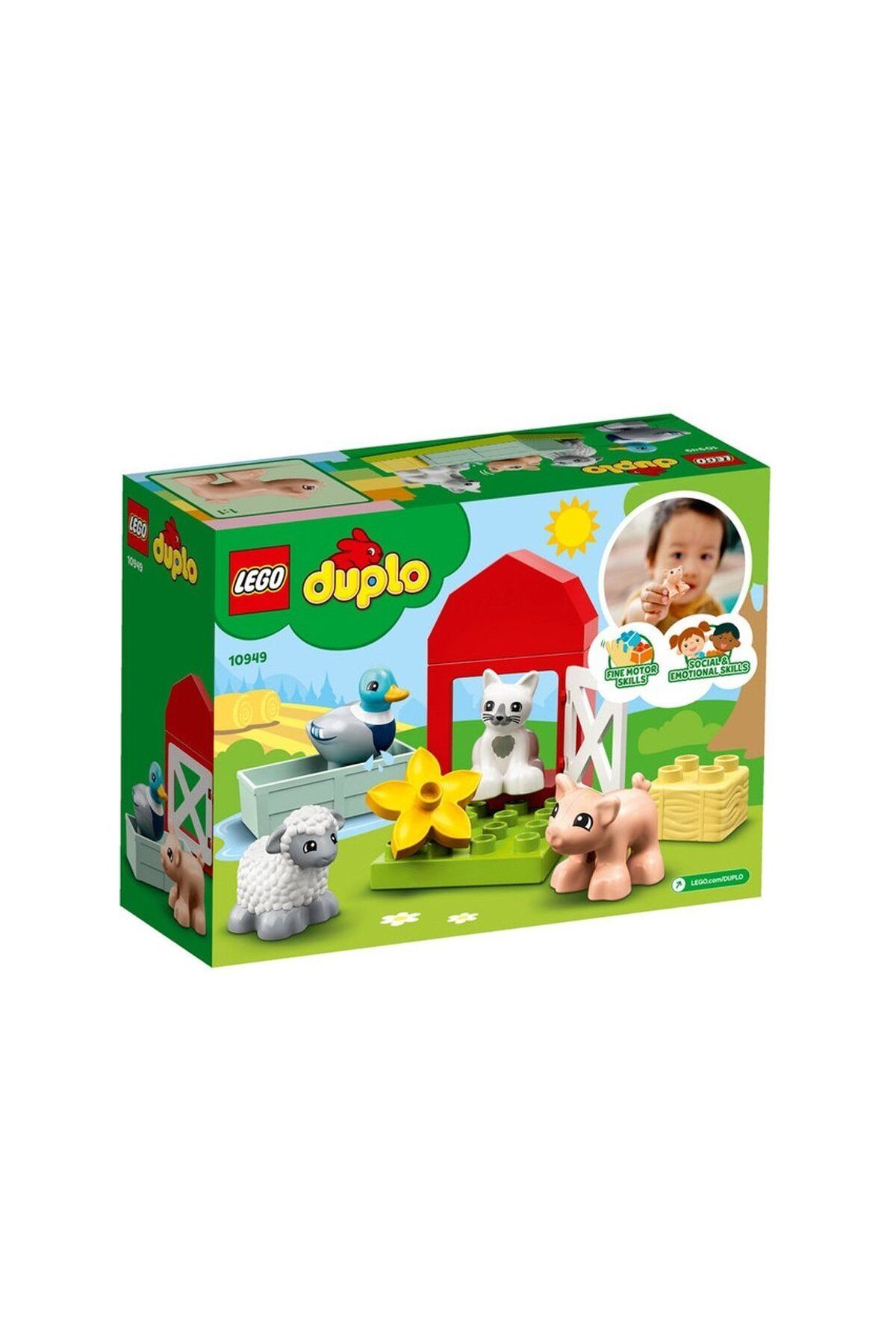 لگو و اسباب بازی های ساخت محور DUPLO TOWN FARM ANIMAL CARE 11 PIECES 10949 اورجینال LEGO