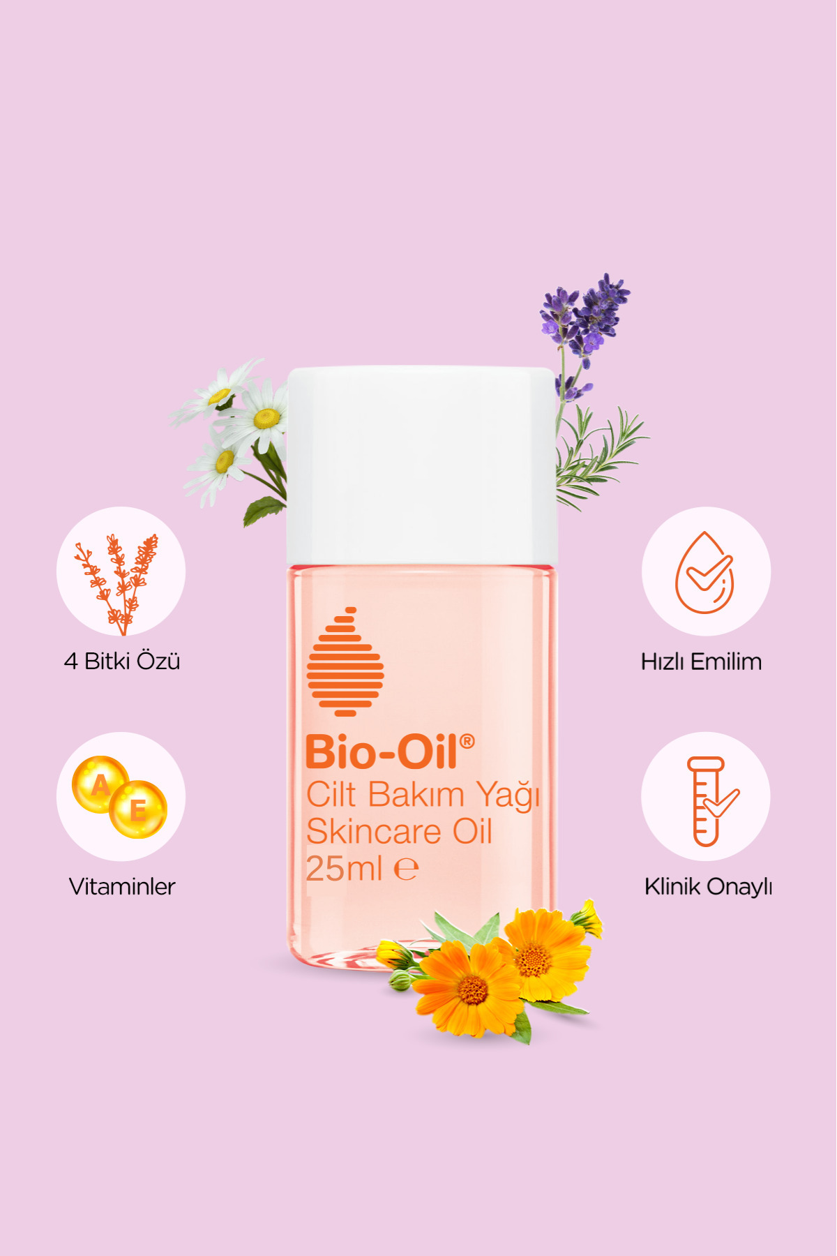 کرم ترک پوستی ضد قطره و روغن مراقبت از پوست مرطوب کننده 25 میل 3 قطعه Bio-Oil