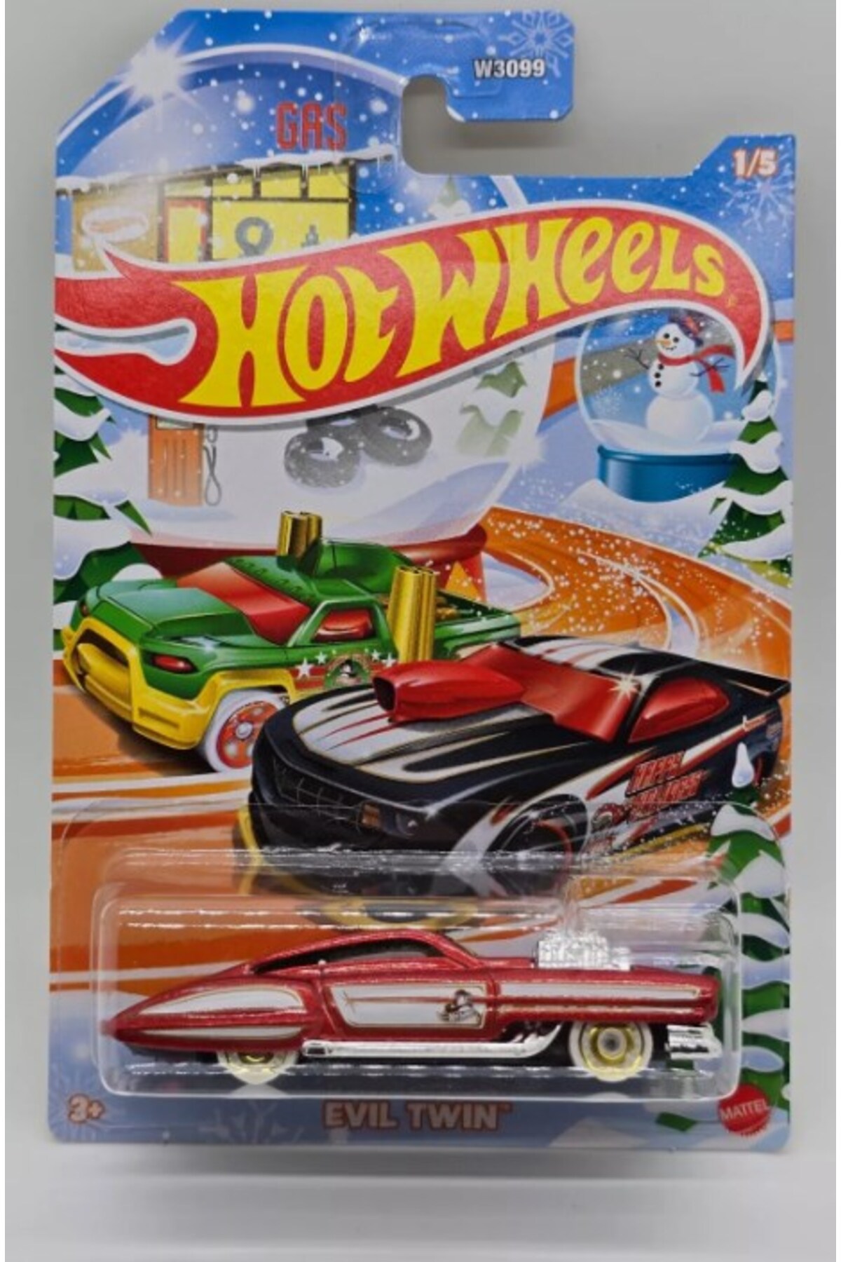 ماشین اسباب بازی 2024 چرخ های داغ کریسمس دوقلو شیطانی هات ویلز اورجینال HOT WHEELS