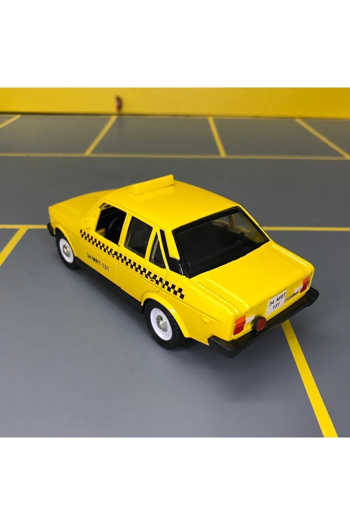 مدل خودرو MURAT 131 TAXI 1 36 SCALE C&amp;C MODEL GARAGE PULL DROP DIECAST METAL TOY CAR اورجینال Birlik Oyuncak