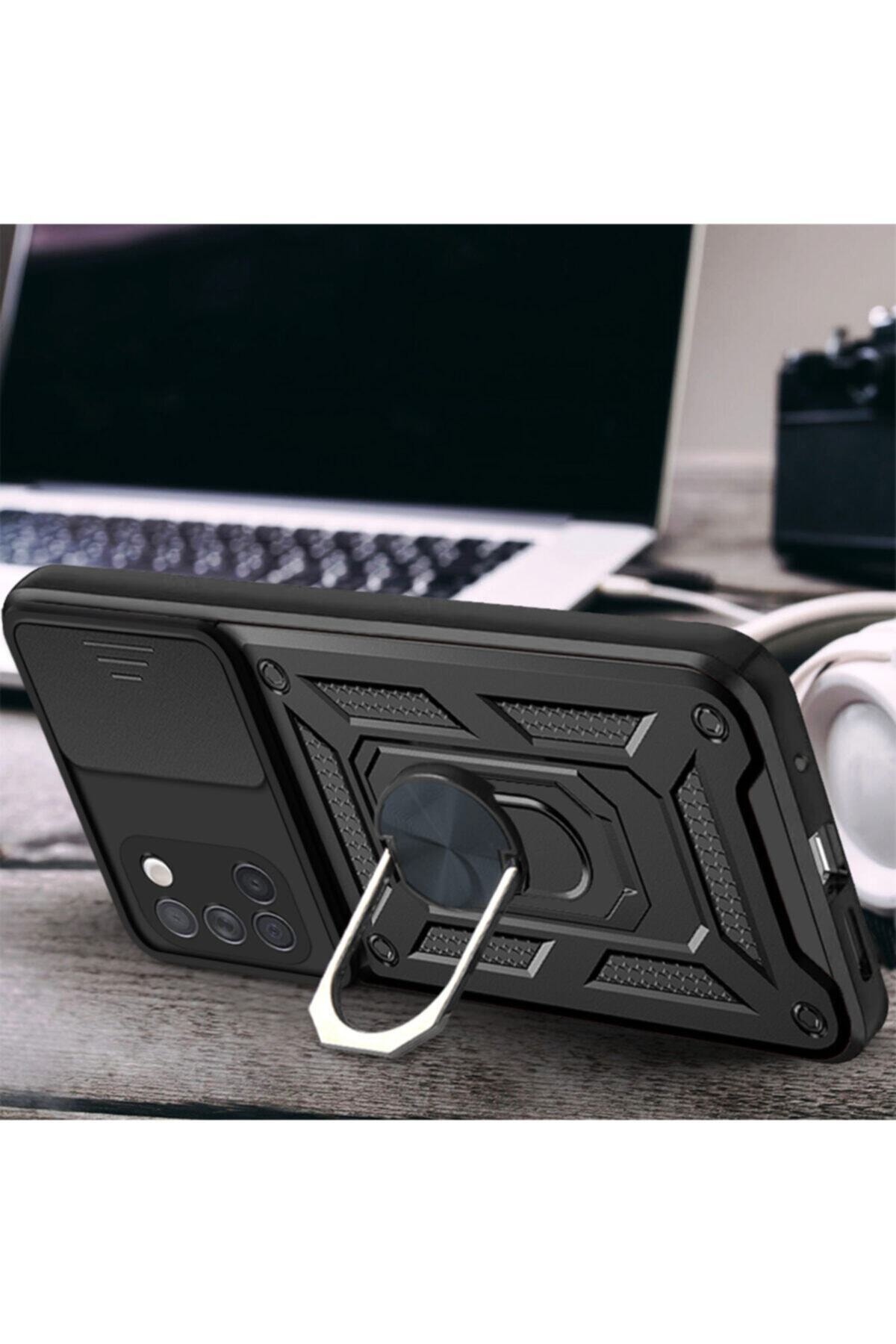کاور و قاب زره محافظ تانک نظامی با دوربین SAMSUNG GALAXY A31 حلقه کشویی فیبکس Fibaks