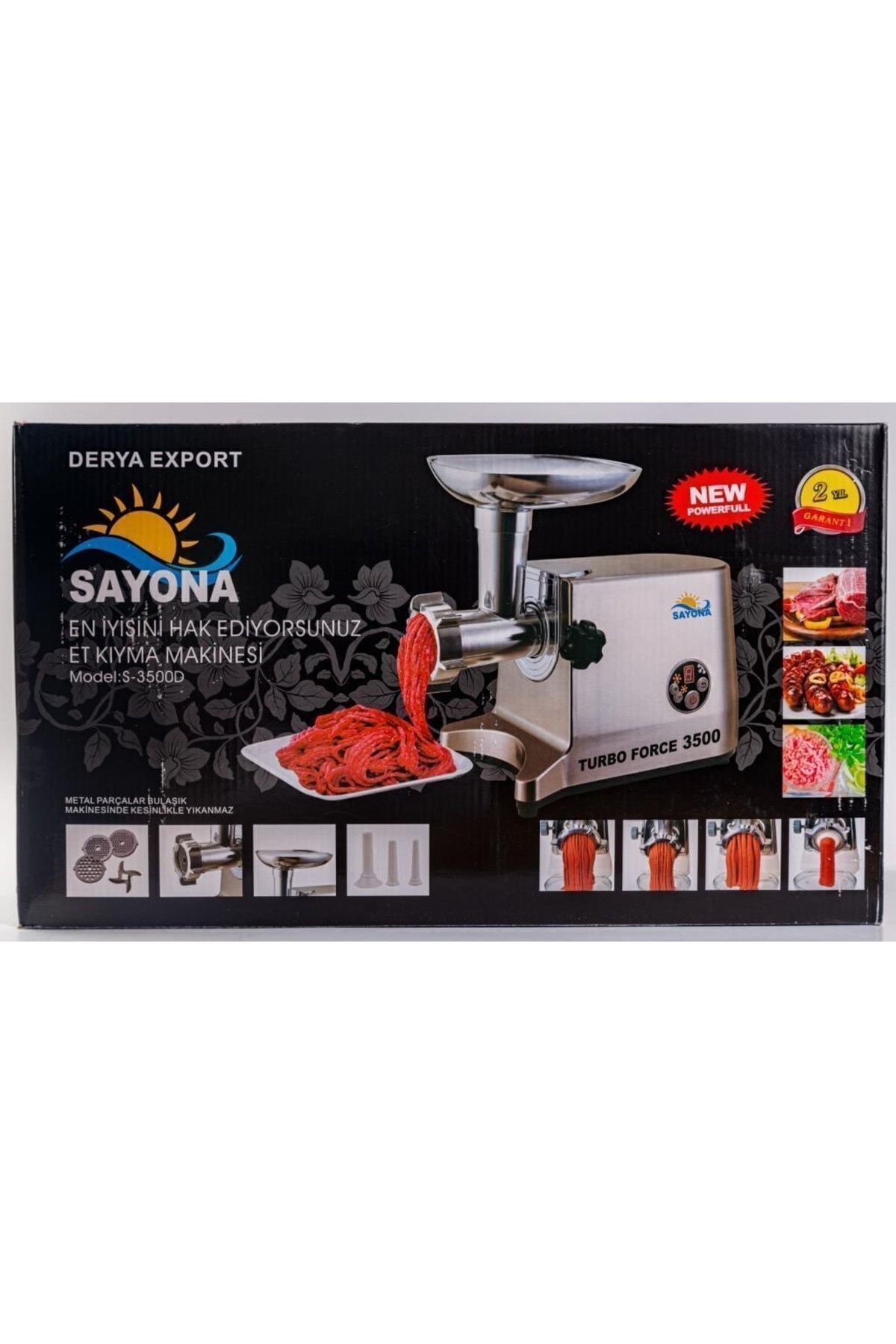 چرخ گوشت S 3500D TURBO FORCE 1800W اورجینال SAYONA