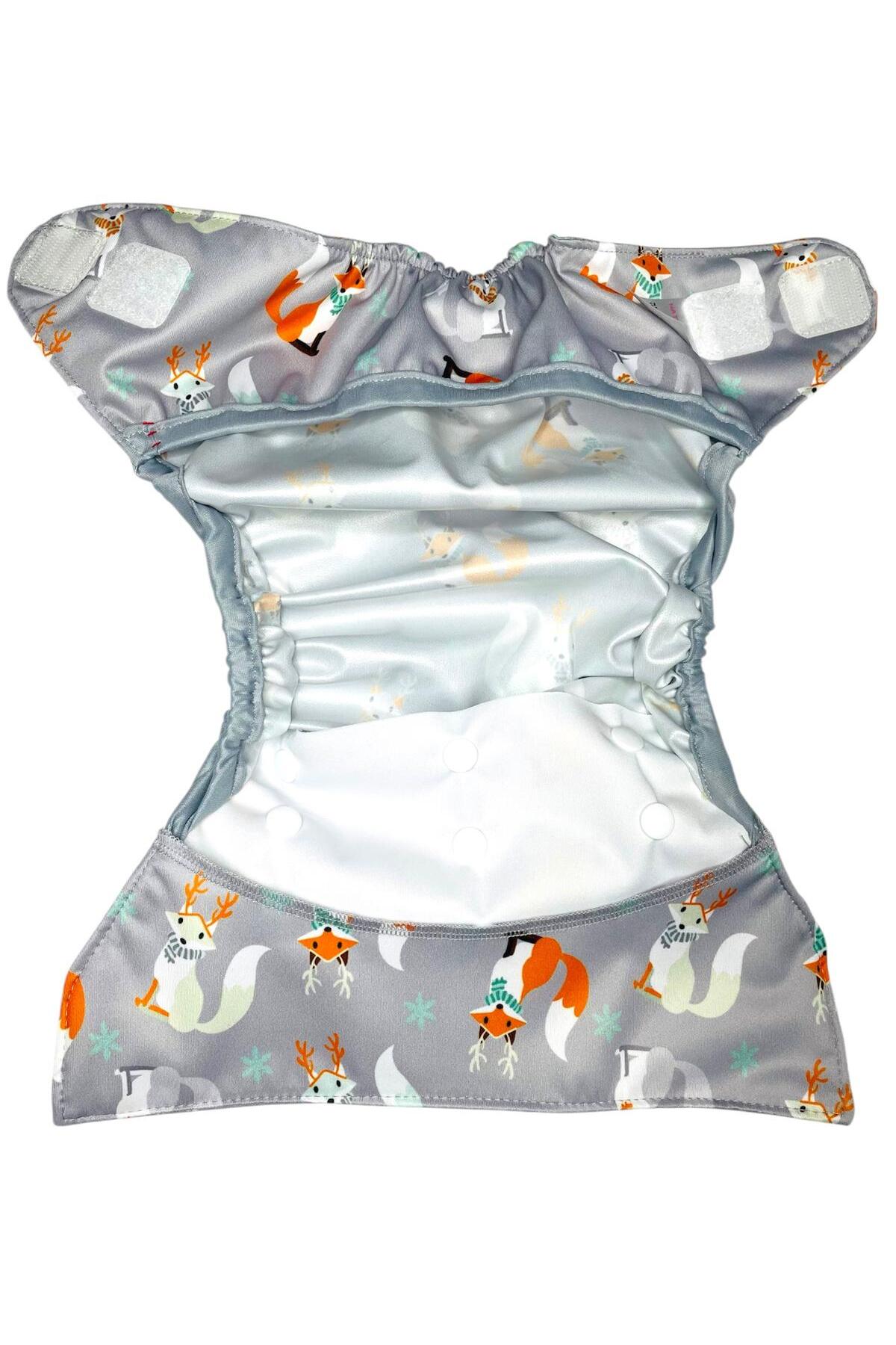 پوشک بچه قابل شستشو یک سایز پوشش بیرونی روباه اورجینال Natural Bebe Store