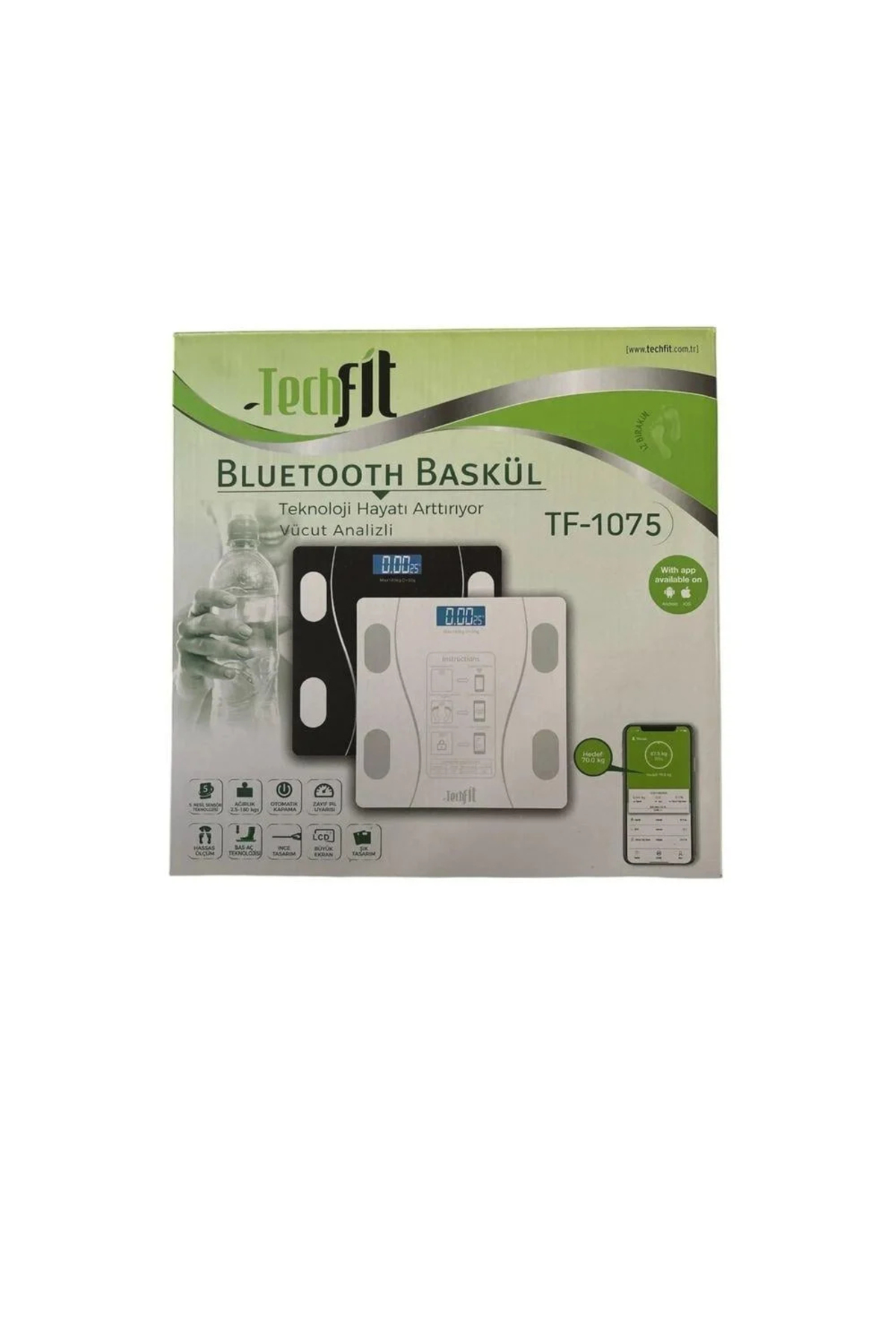 آب میوه و سبزی گیری ترازوی بلوتوث TF 1075 با آنالیز بدنه اورجینال Techfit