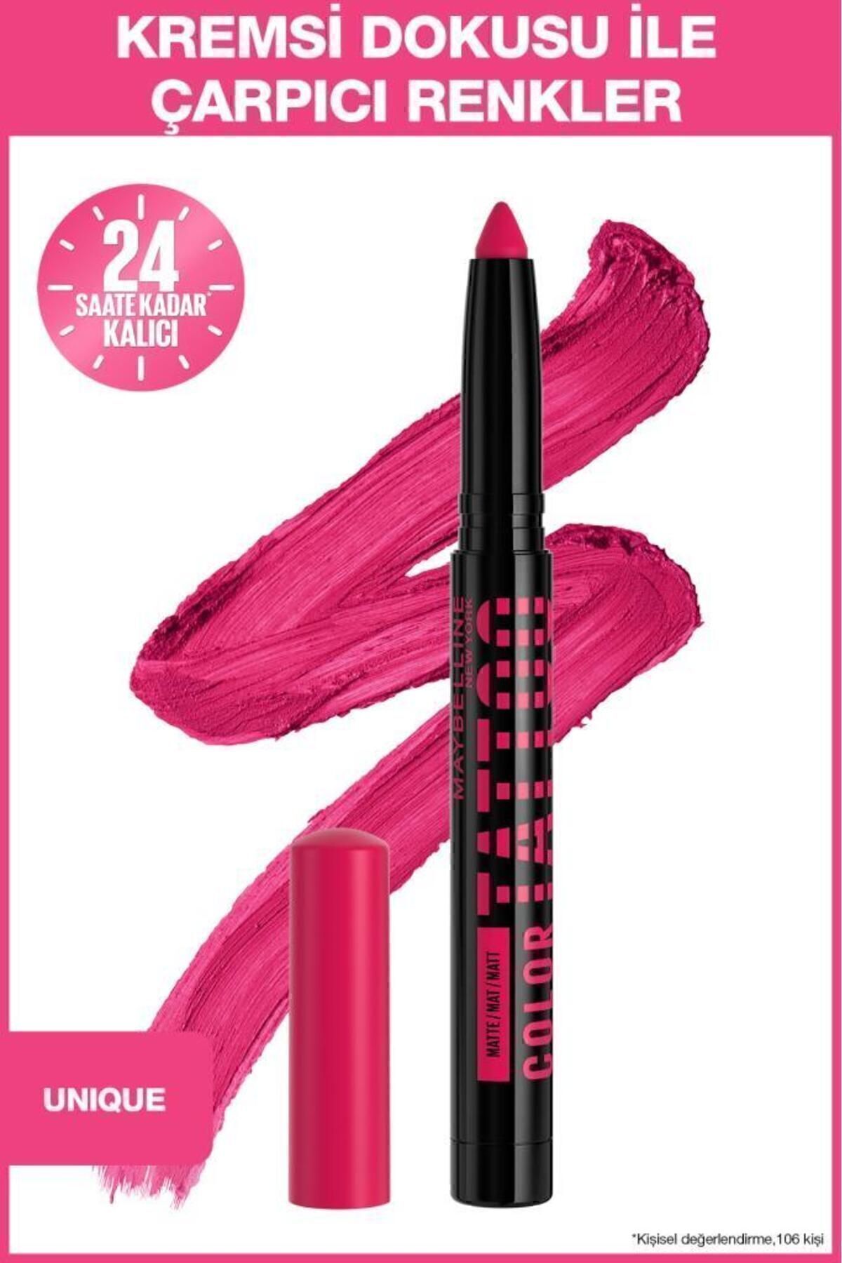 Maybelline New York سایه چشم تاتو رنگی Eye Stix ماندگاری 24 ساعته رنگ صورتی